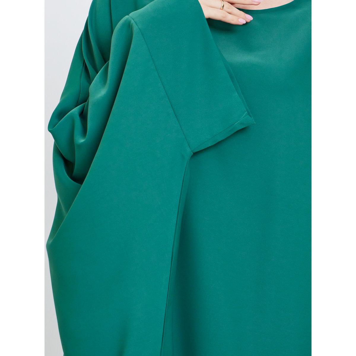 Take Two Solid Batwing Sleeve Abaya with Hijab Set-women-clothingaccessories-scarves-image-4