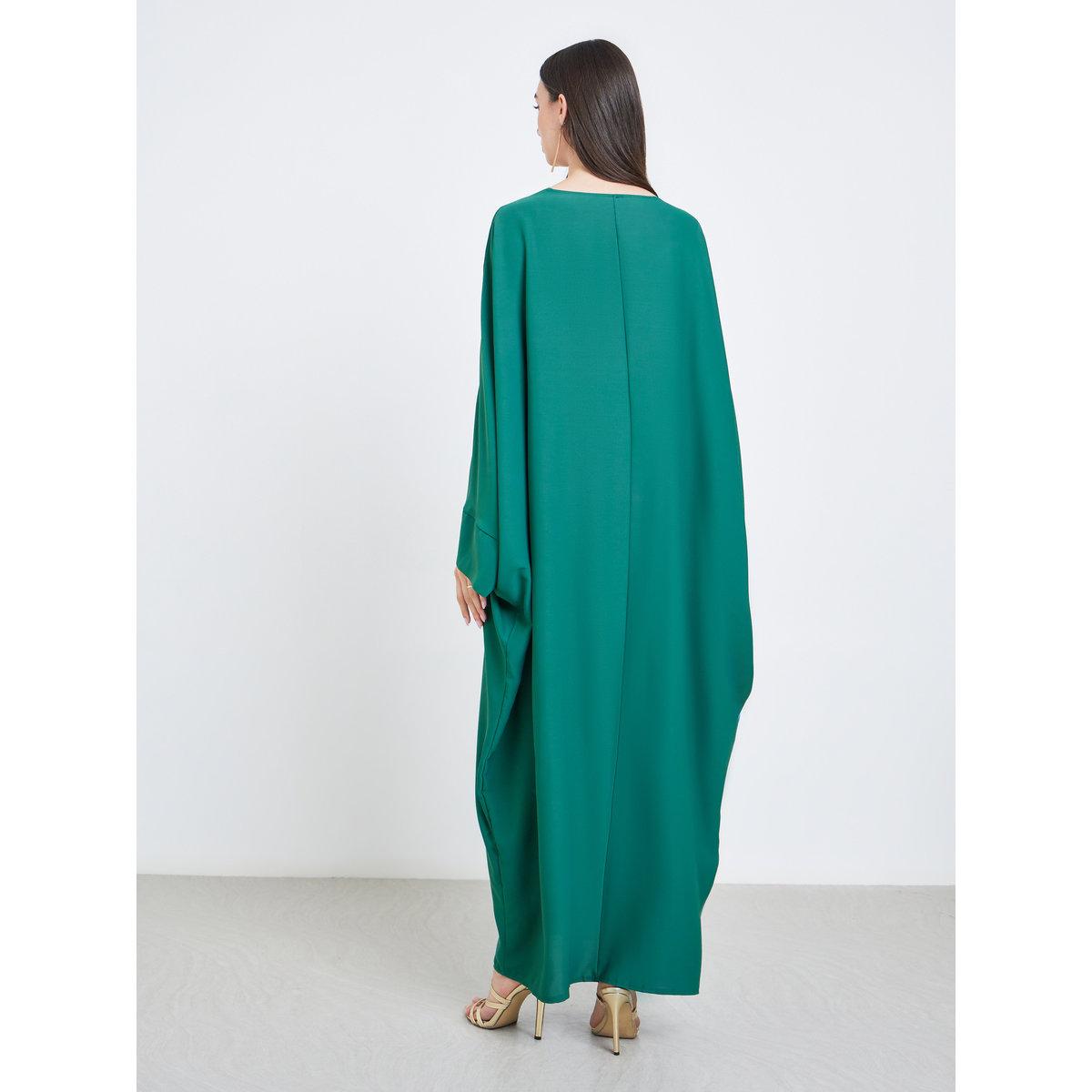 Take Two Solid Batwing Sleeve Abaya with Hijab Set-women-clothingaccessories-scarves-image-5