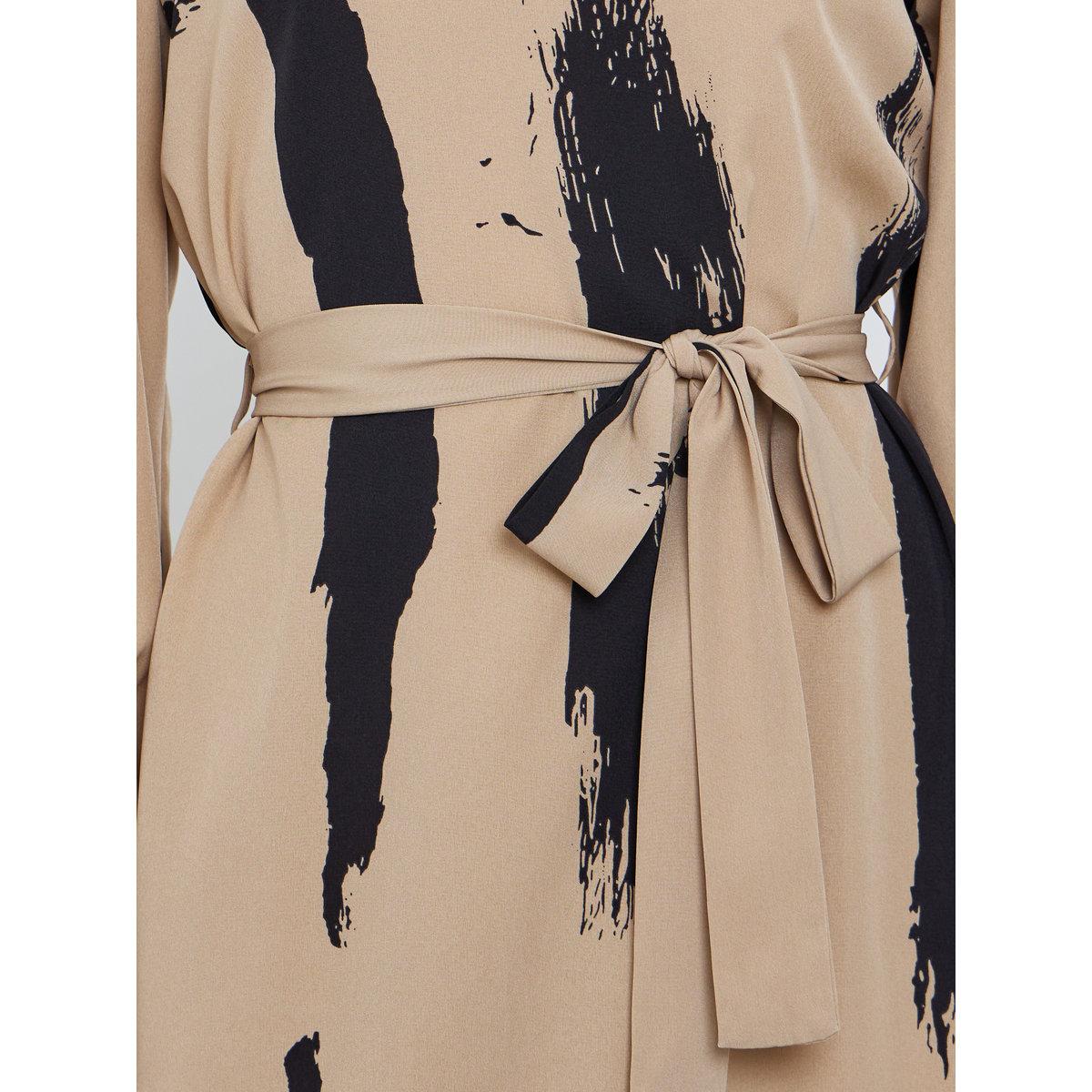 Take Two Printed Long Sleeve Belted Maxi Dress-women-clothing-dresses-image-4