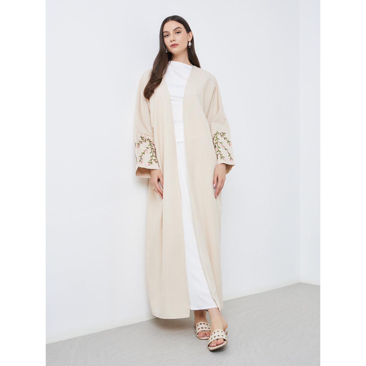 عباية مفتوحة بتفاصيل مُطرزة-women-arabicclothing-abayas-image-3