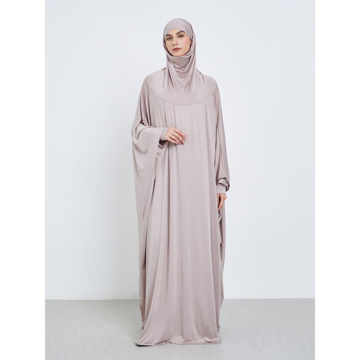 عباية بأكمام وطواطية وغطاء رأس-women-arabicclothing-abayas-image-1