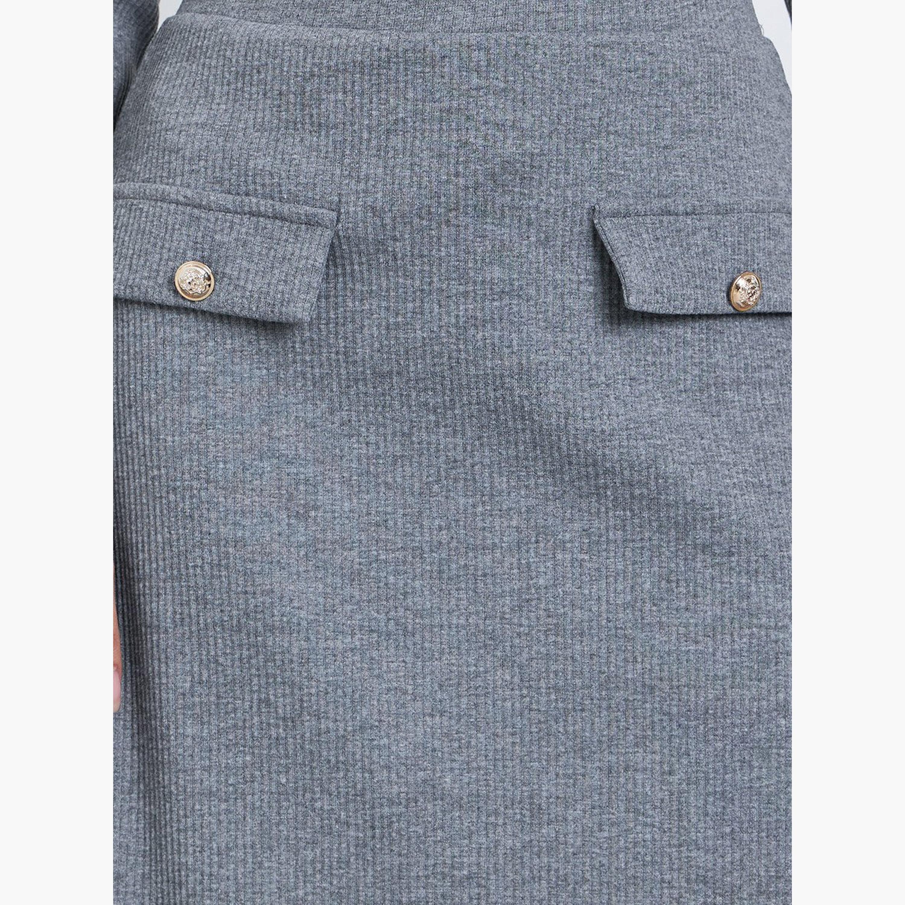 Styli Grey Ribbed A-Line Midi Skirt-women-clothing-bottoms-skirts-image-3