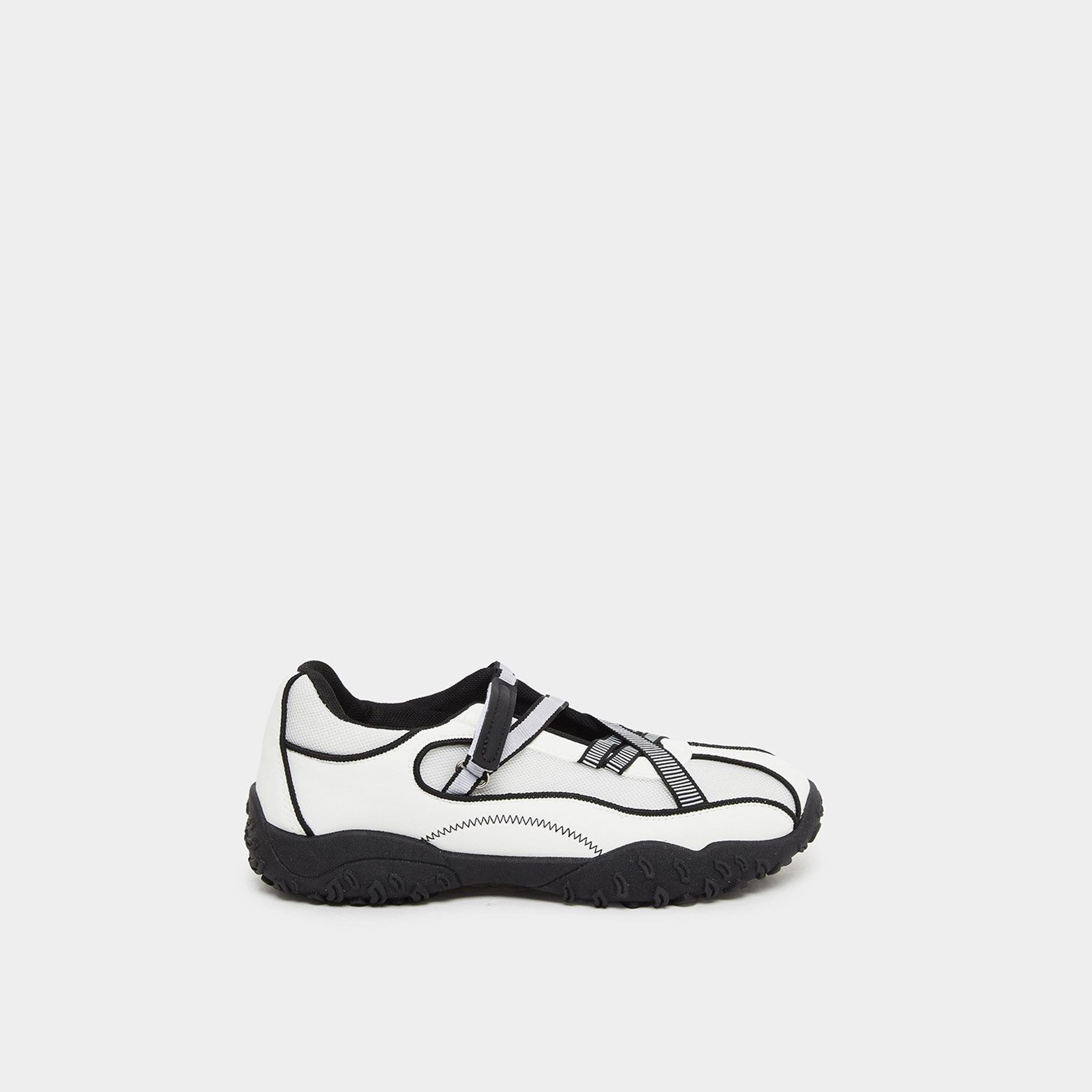 ستايلي - حذاء باليرينا قصّة مريحة لون أبيض-women-shoes-sneakers-image-3