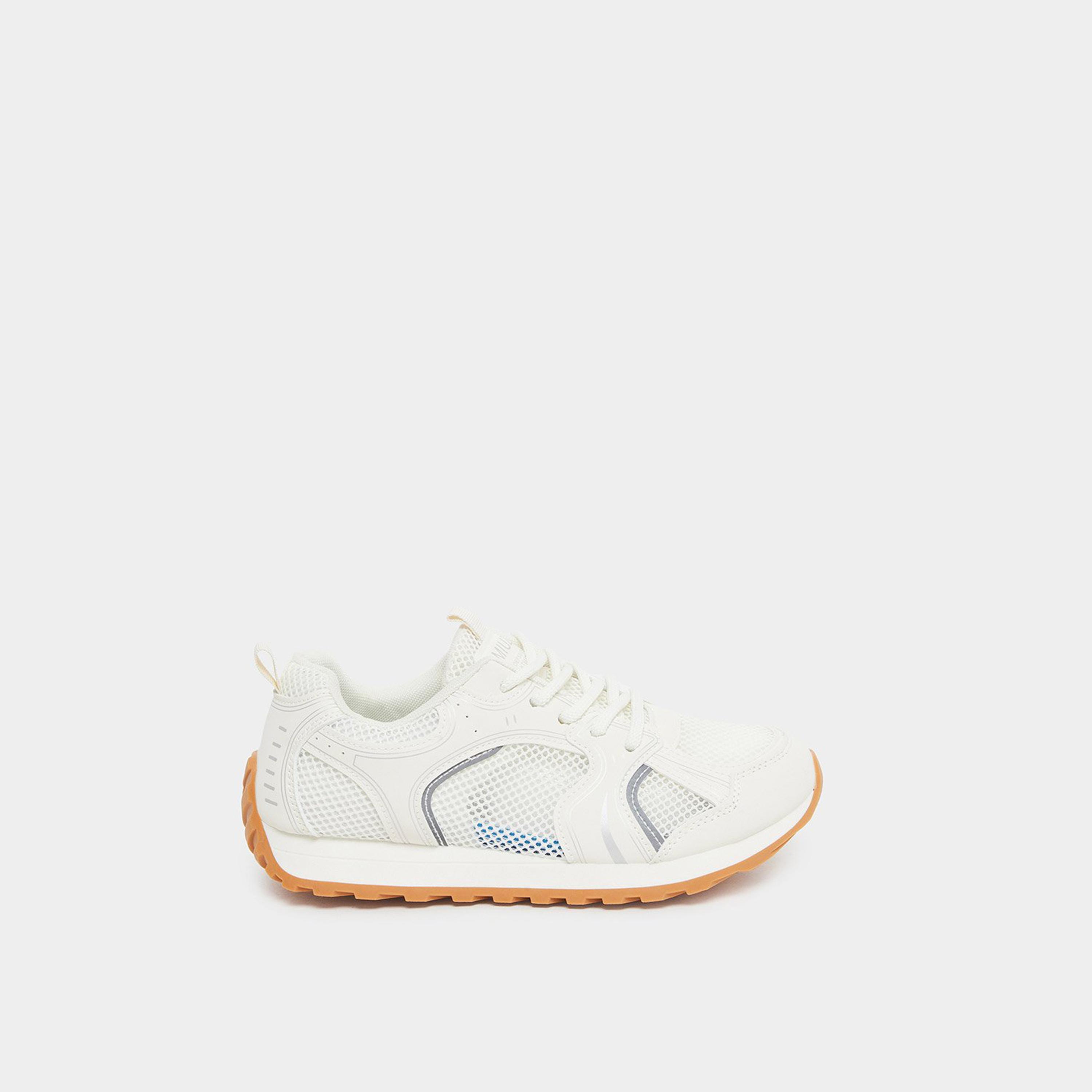 Styli Women White Mesh Sneakers-women-shoes-sneakers-image-3