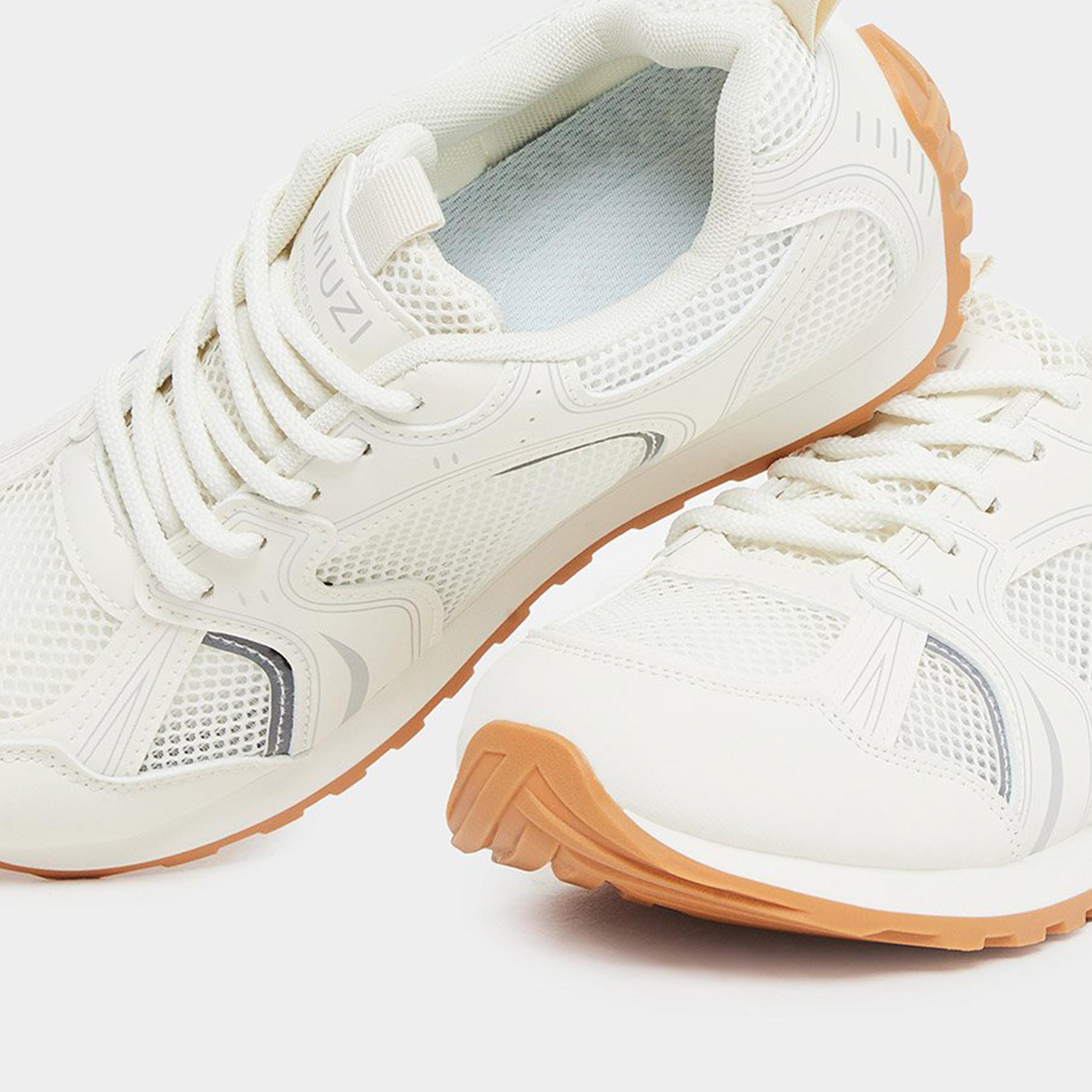 Styli Women White Mesh Sneakers-women-shoes-sneakers-image-4