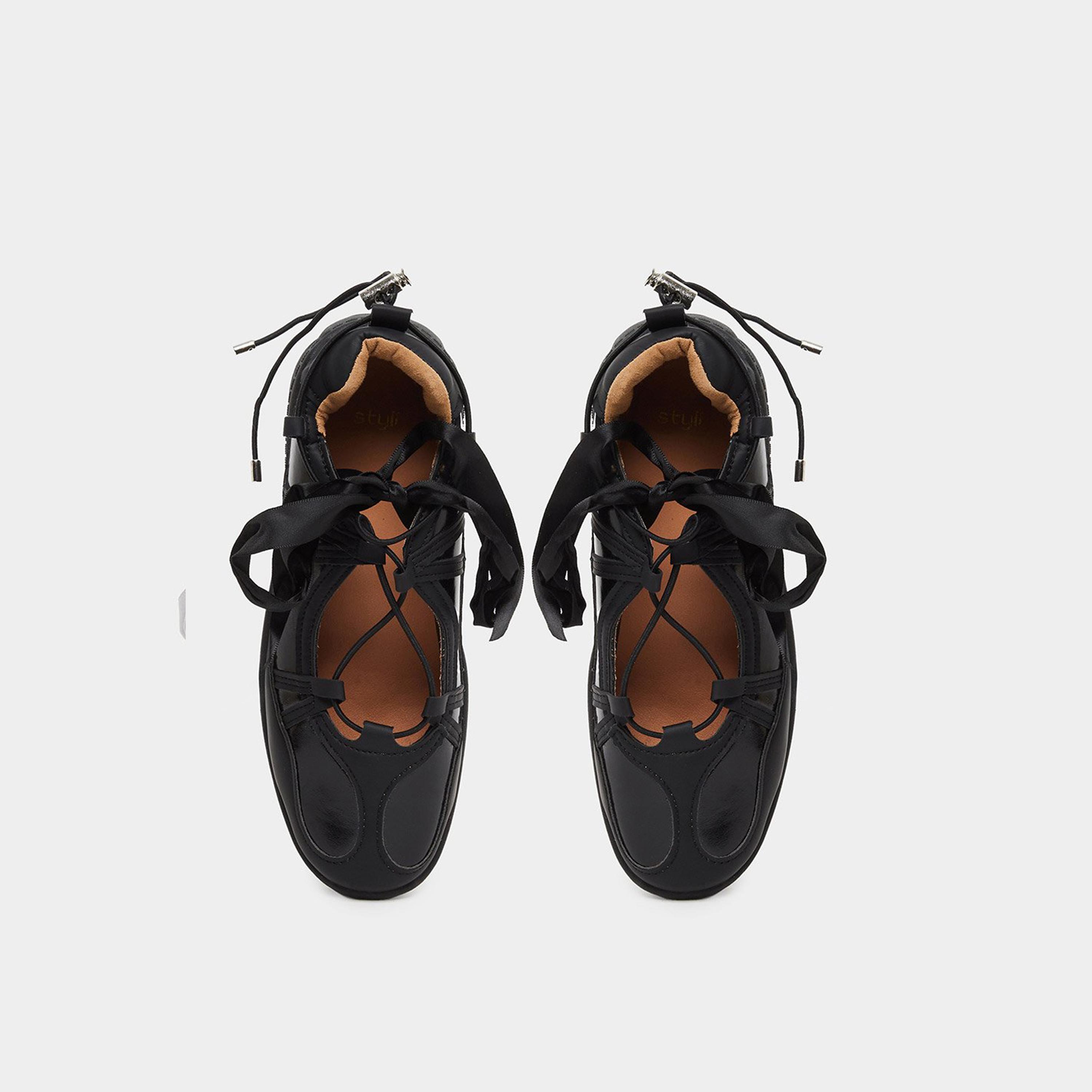 ستايلي - حذاء باليرينا أسود للنساء-women-shoes-sneakers-image-6
