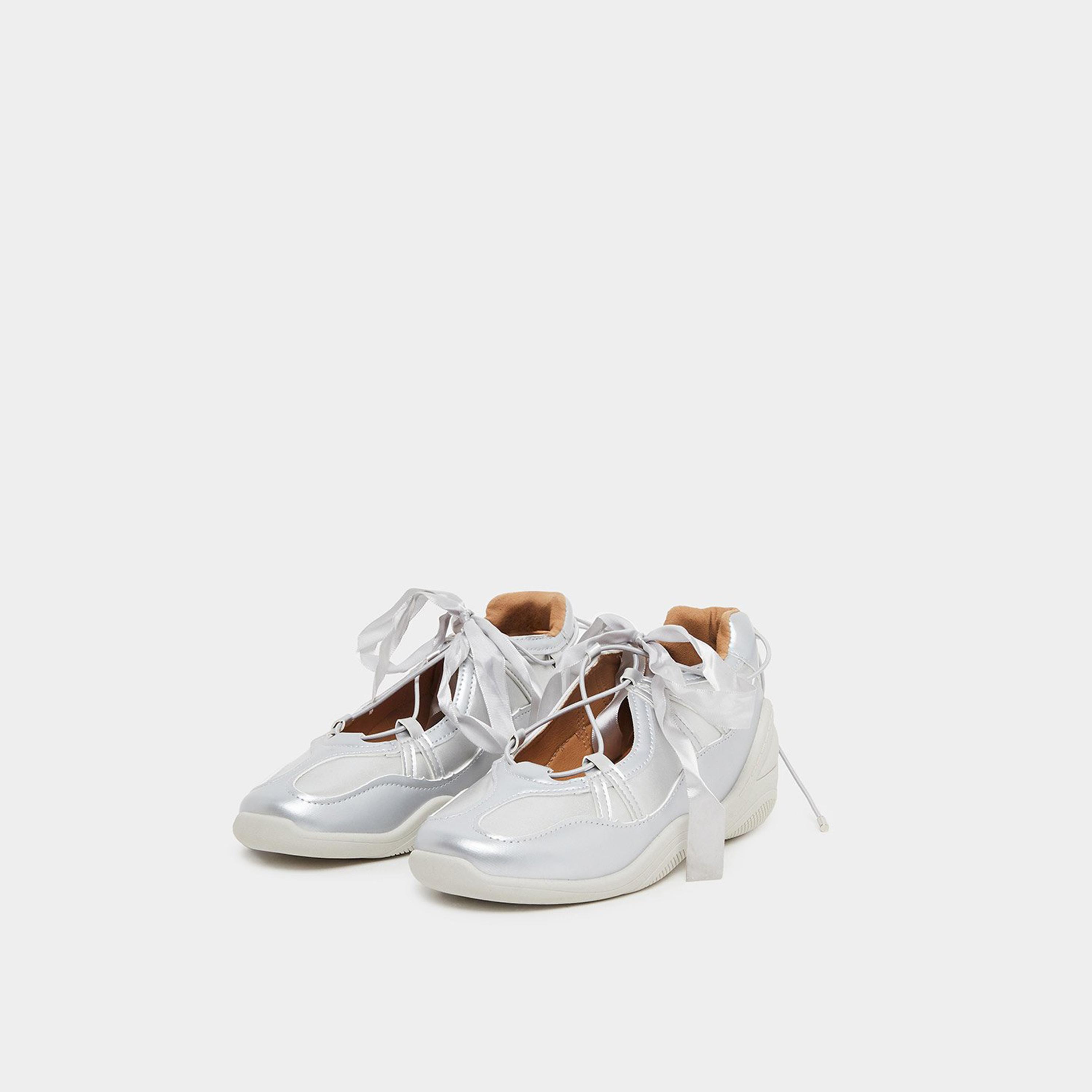 Styli Women Silver Metallic Sneakers-women-shoes-sneakers-image-1