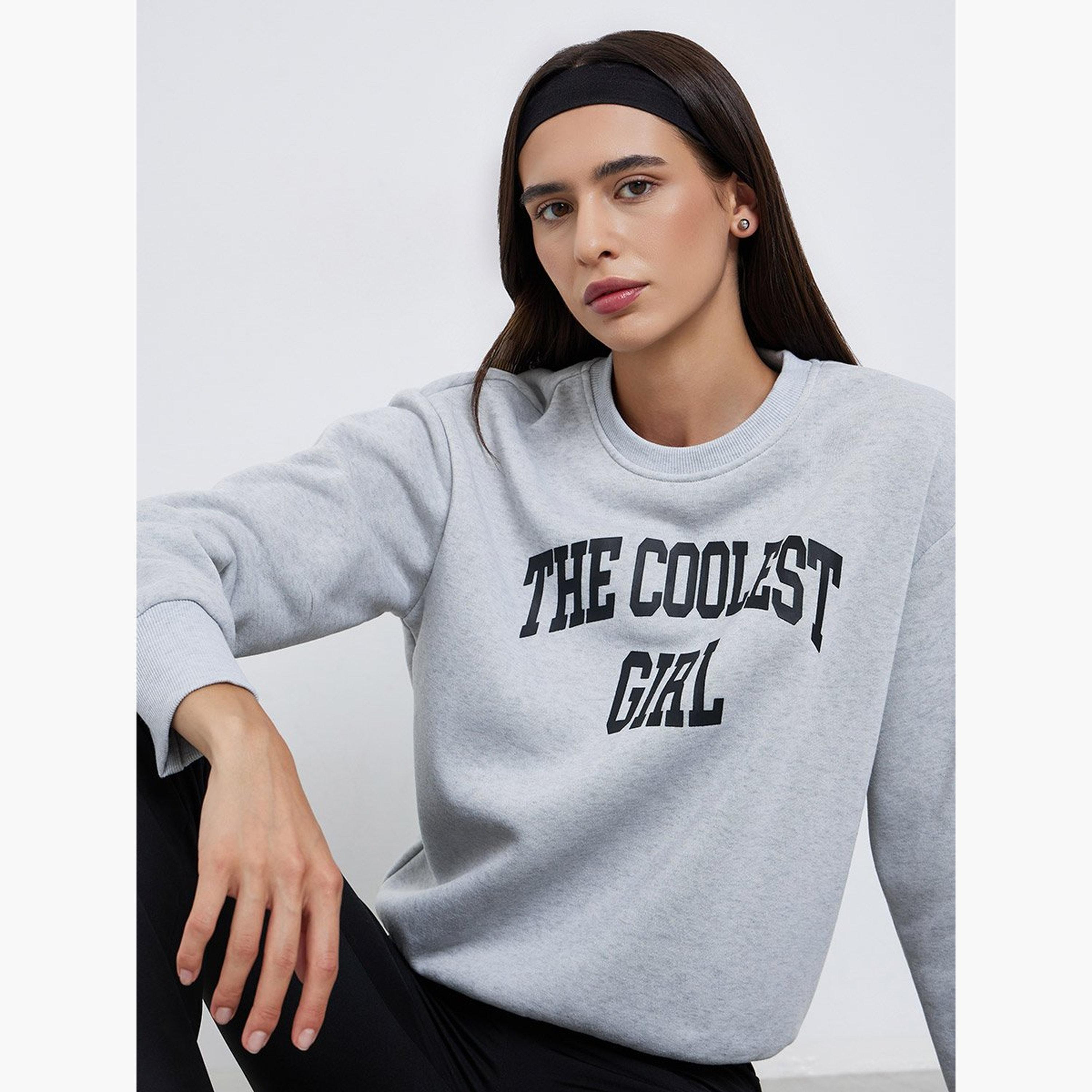 Take Two Slogan Print Round Neck Long Sleeves Women's Sweatshirt-women-winterwear-hoodiesandsweatshirts-sweatshirts-image-3