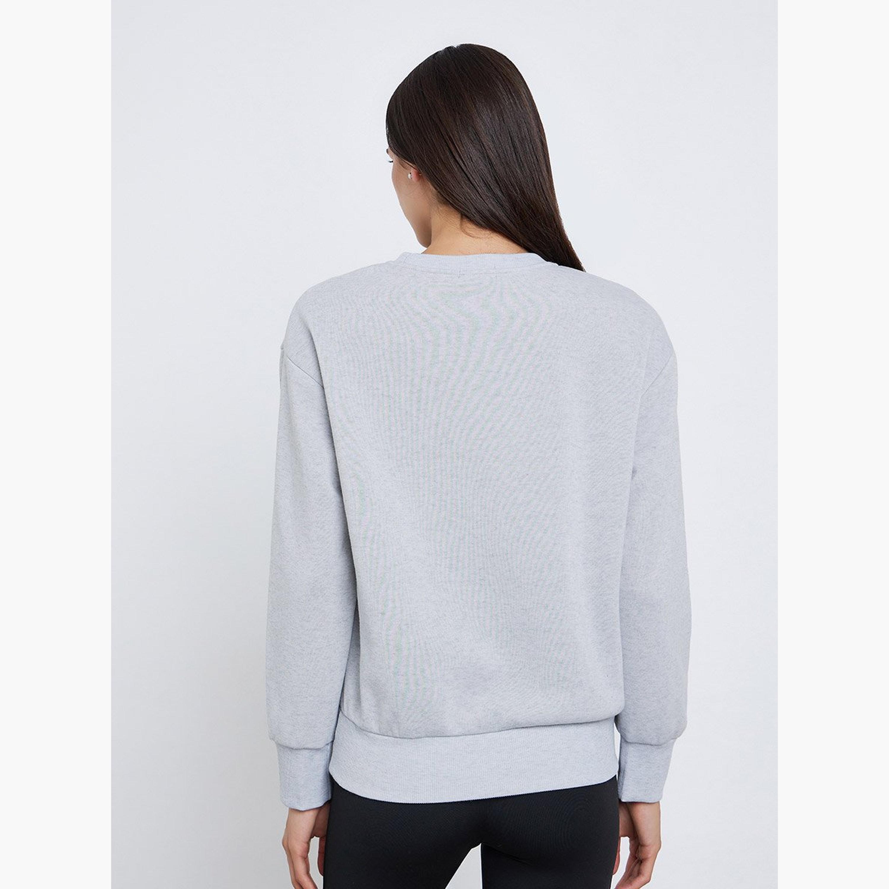 Take Two Slogan Print Round Neck Long Sleeves Women's Sweatshirt-women-winterwear-hoodiesandsweatshirts-sweatshirts-image-5