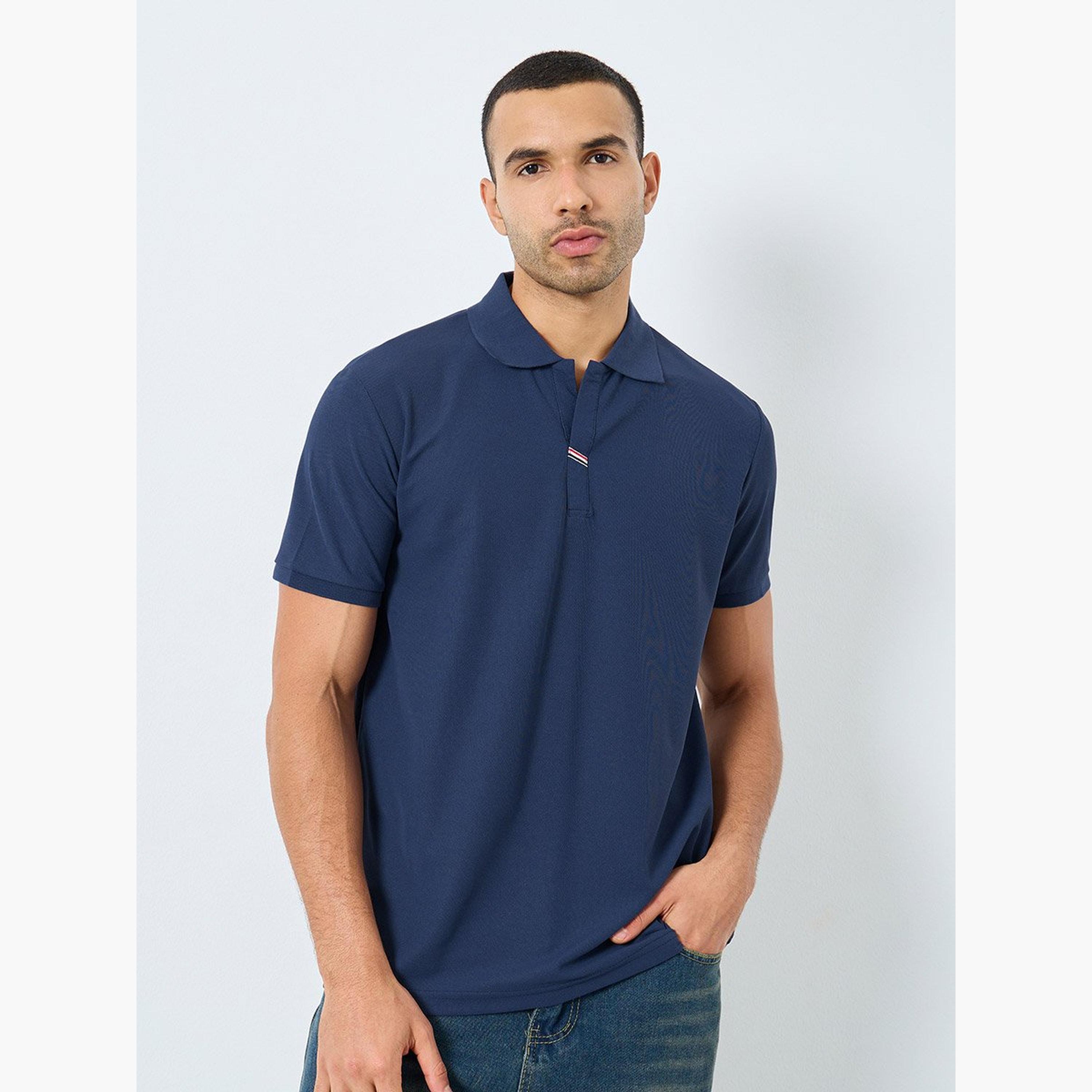 Styli Men Regular Fit Polo with Side Button Detail-men-clothing-tshirtsandpolos-polos-image-3