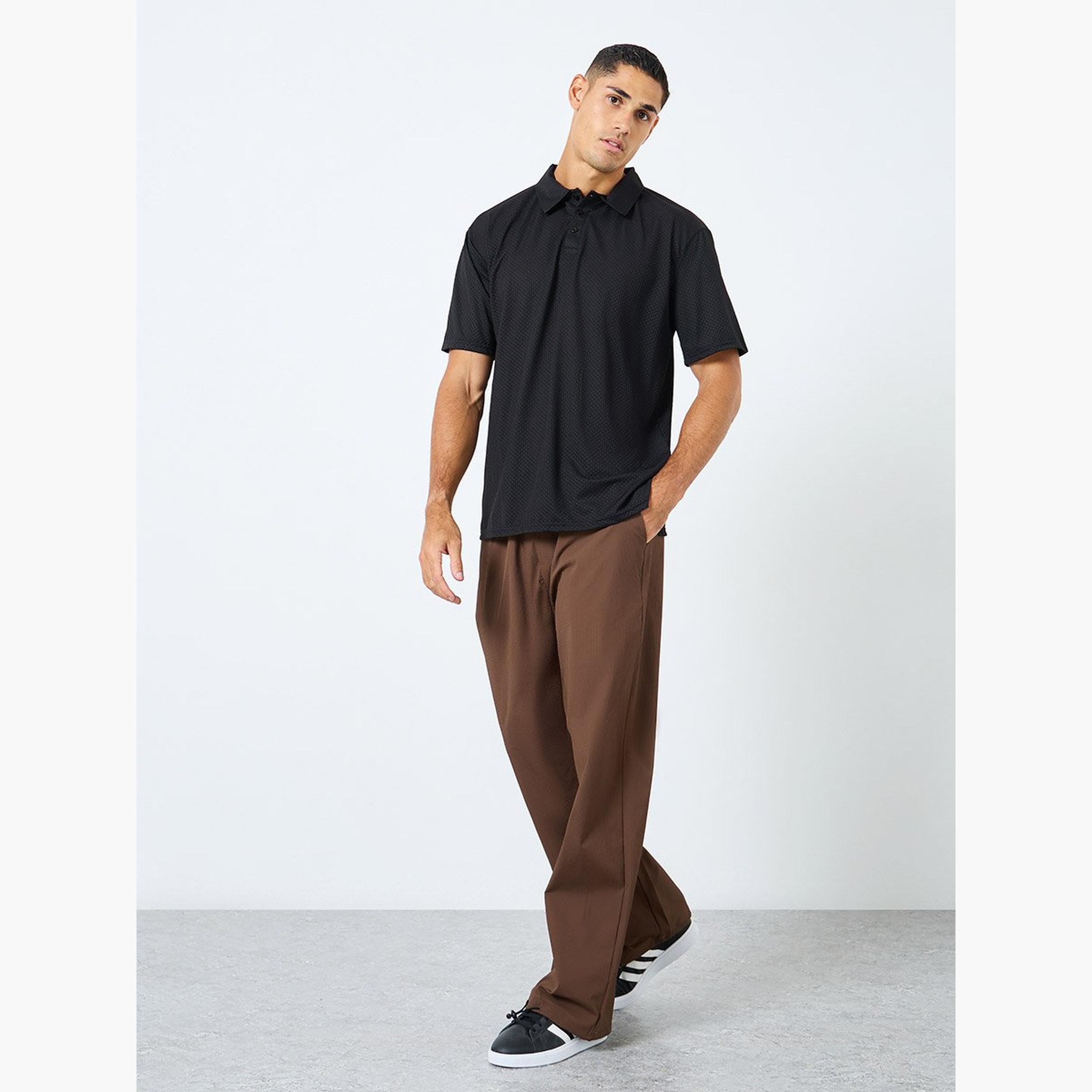 Styli Regular Tit Textured Polo with Button Placket-men-clothing-tshirtsandpolos-polos-image-2