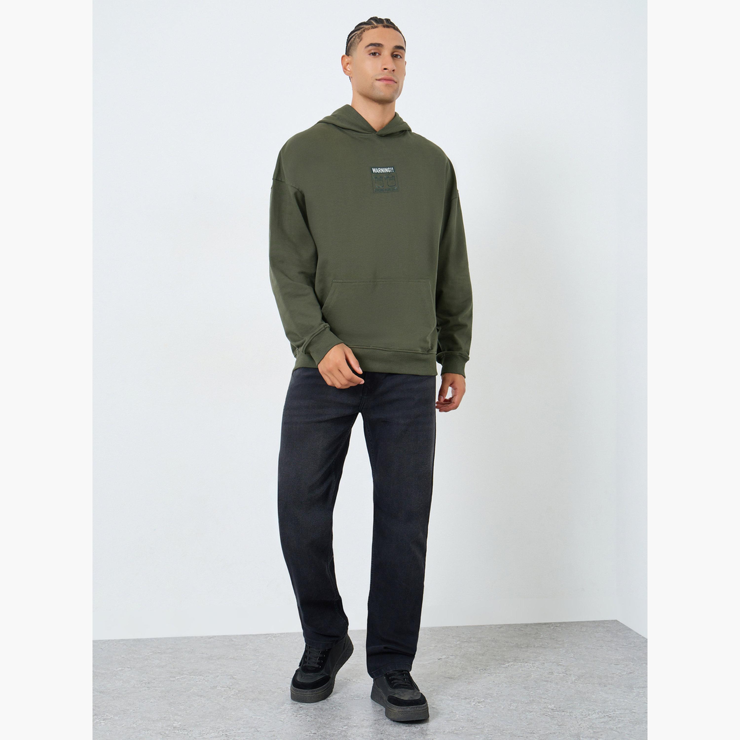 Styli Men Popeye Character Print Oversized Hoodie-men-winterwear-hoodiesandsweatshirts-image-2
