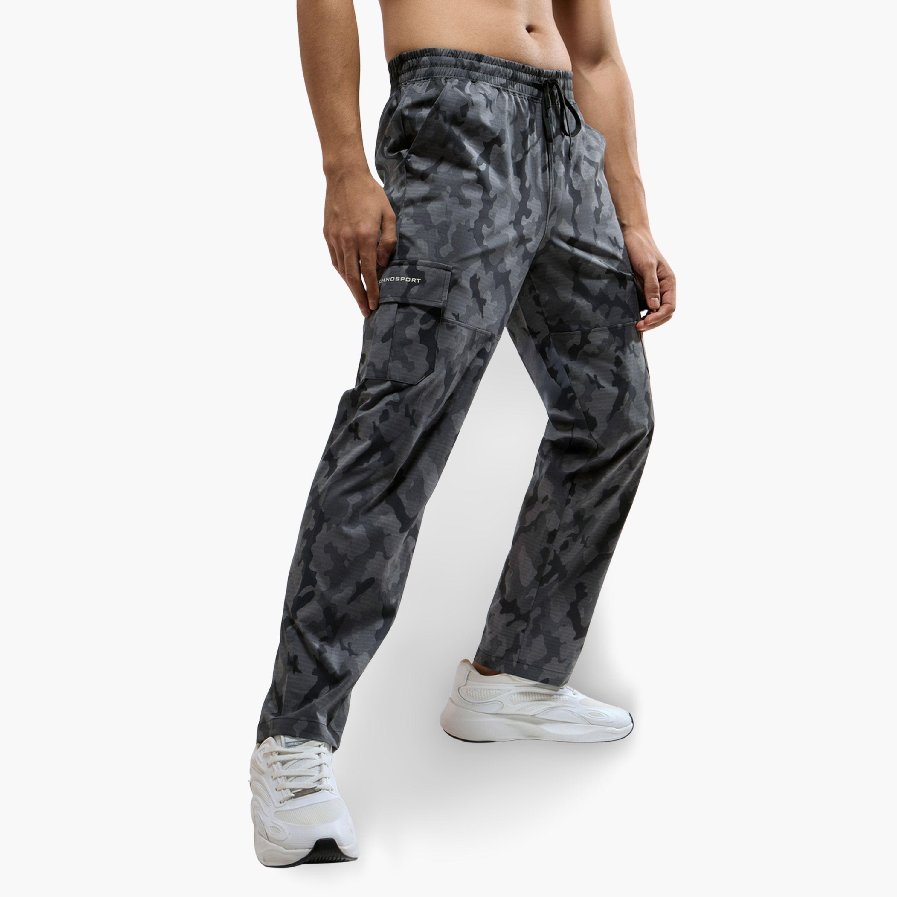 Technosport Men Printed Straight Fit Sports Cargo Trackpants-men-clothing-sportswearandactivewear-bottoms-joggers-image-5