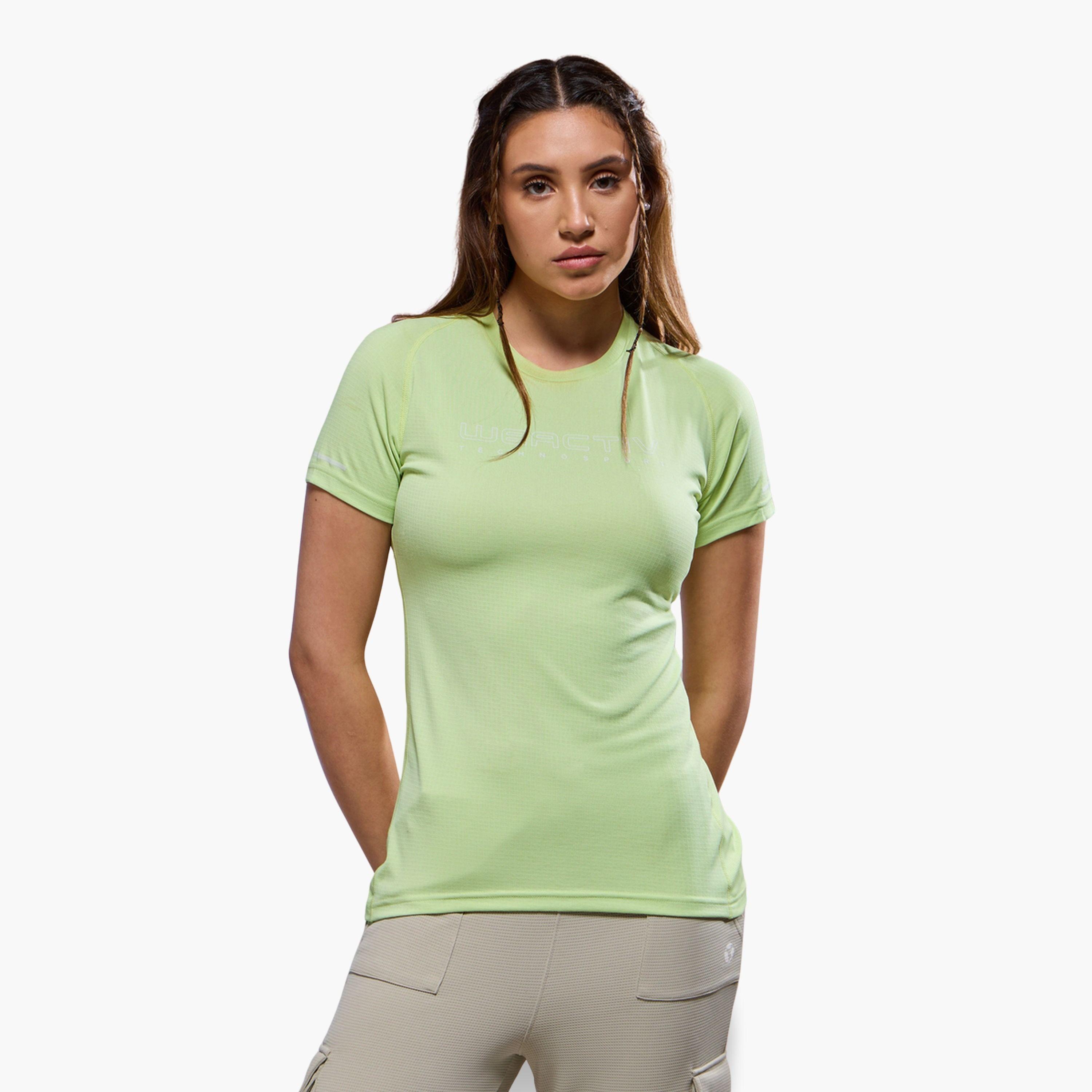 تيشيرت بطبعة كلمات قصة ضيقة-women-clothing-tshirts-image-1