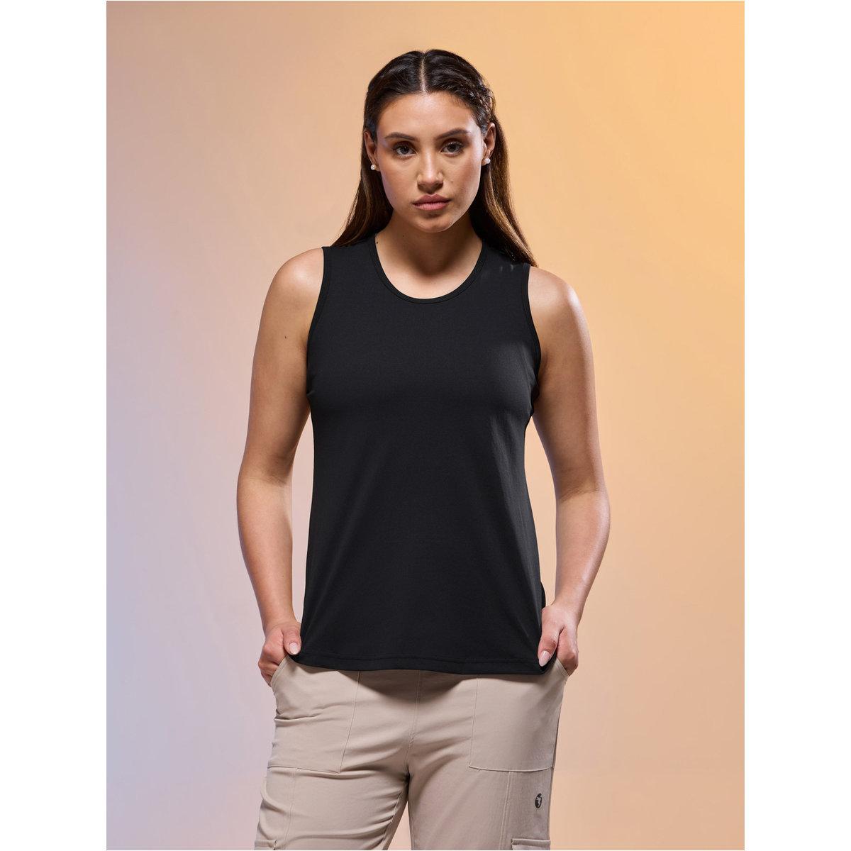 Technosport Women Solid Slim Fit Round Neck Tank-women-clothing-sportswearandactivewear-tshirtsandvests-image-1