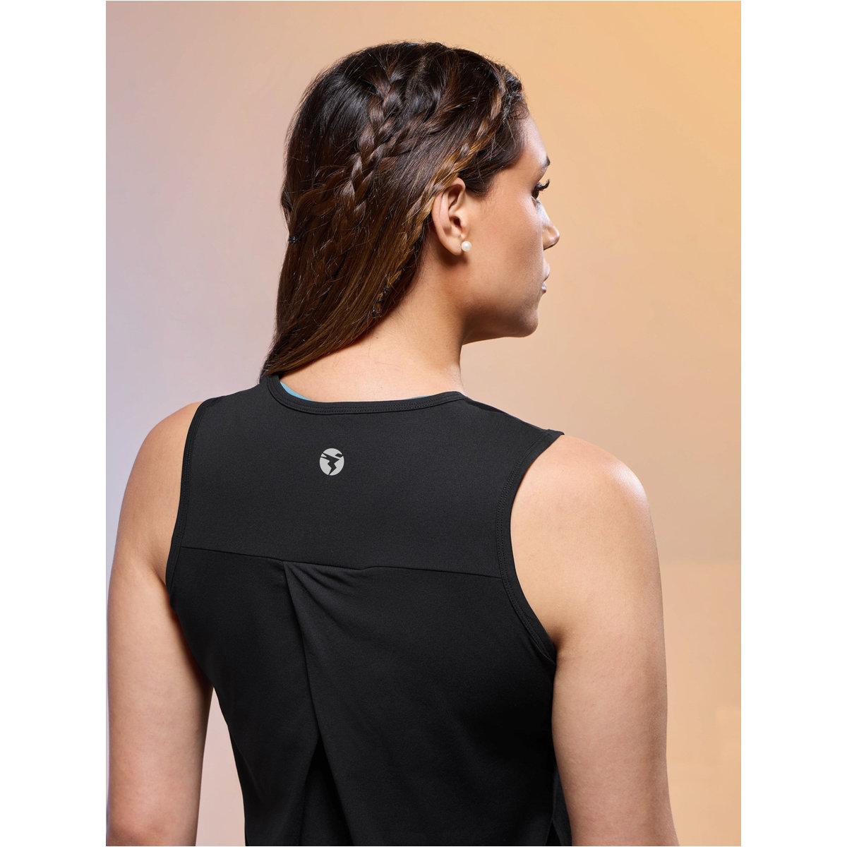 Technosport Women Solid Slim Fit Round Neck Tank-women-clothing-sportswearandactivewear-tshirtsandvests-image-3