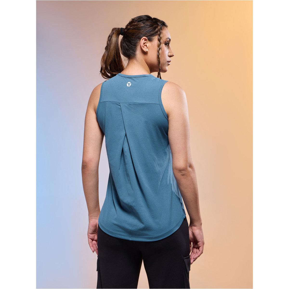 Technosport Women Solid Slim Fit Round Neck Tank-women-clothing-sportswearandactivewear-tshirtsandvests-image-4