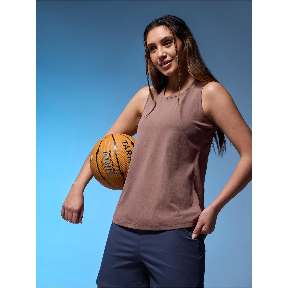 Technosport Women Solid Slim Fit Round Neck Tank-women-clothing-sportswearandactivewear-tshirtsandvests-image-1