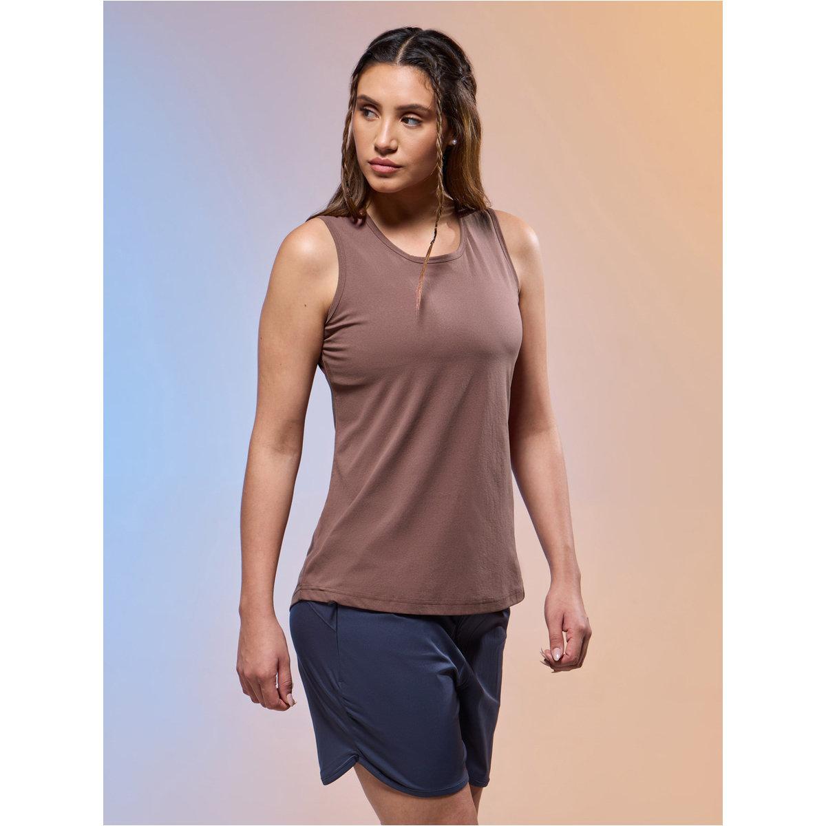 Technosport Women Solid Slim Fit Round Neck Tank-women-clothing-sportswearandactivewear-tshirtsandvests-image-2