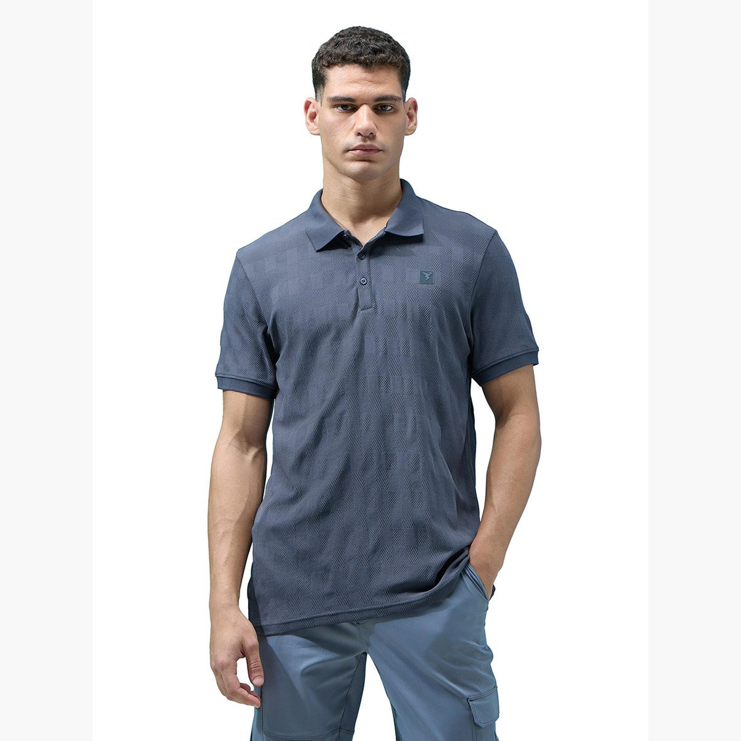 Technosport Men Jacquard Slim Fit Polo-men-clothing-tshirtsandpolos-tshirts-image-1