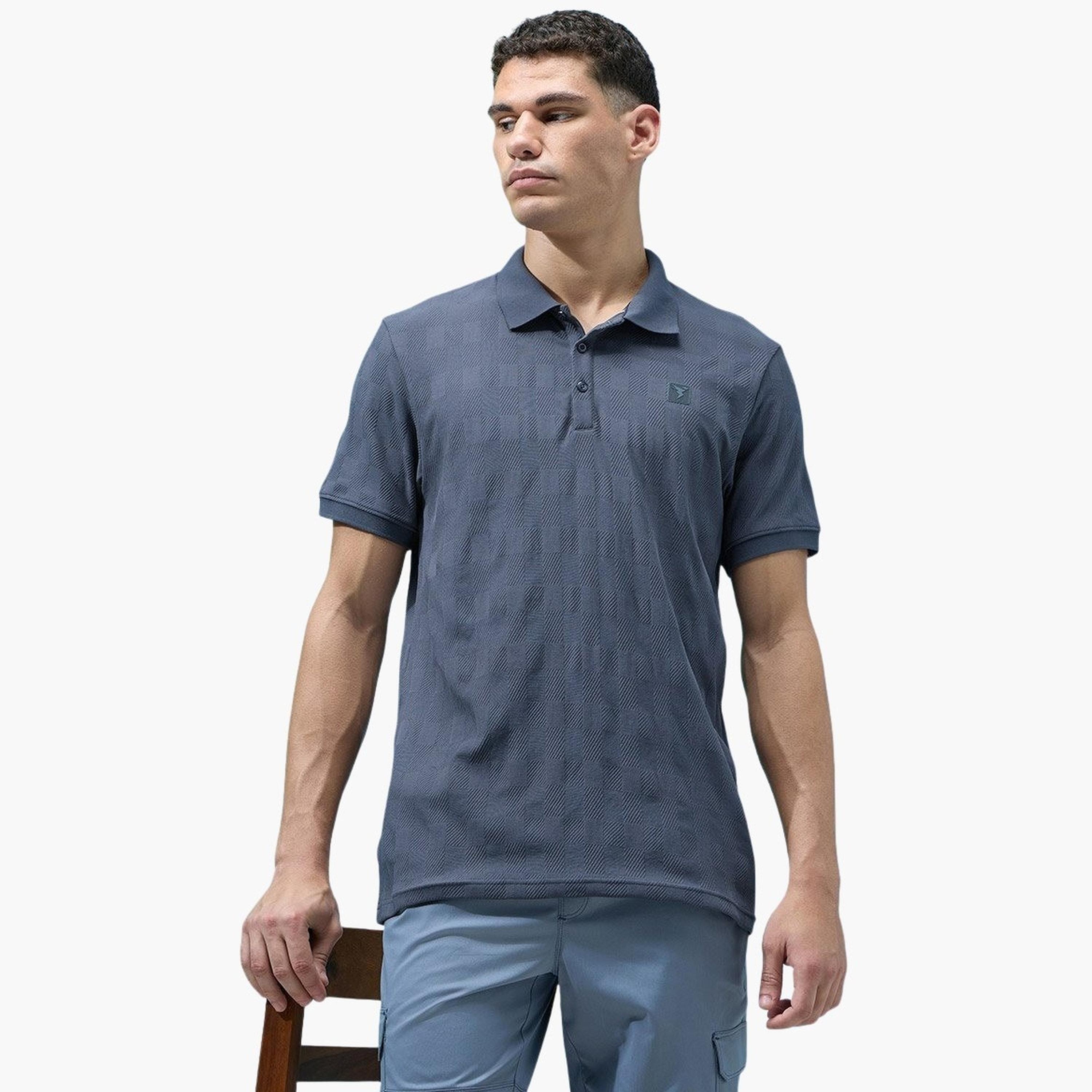 Technosport Men Jacquard Slim Fit Polo-men-clothing-tshirtsandpolos-tshirts-image-4