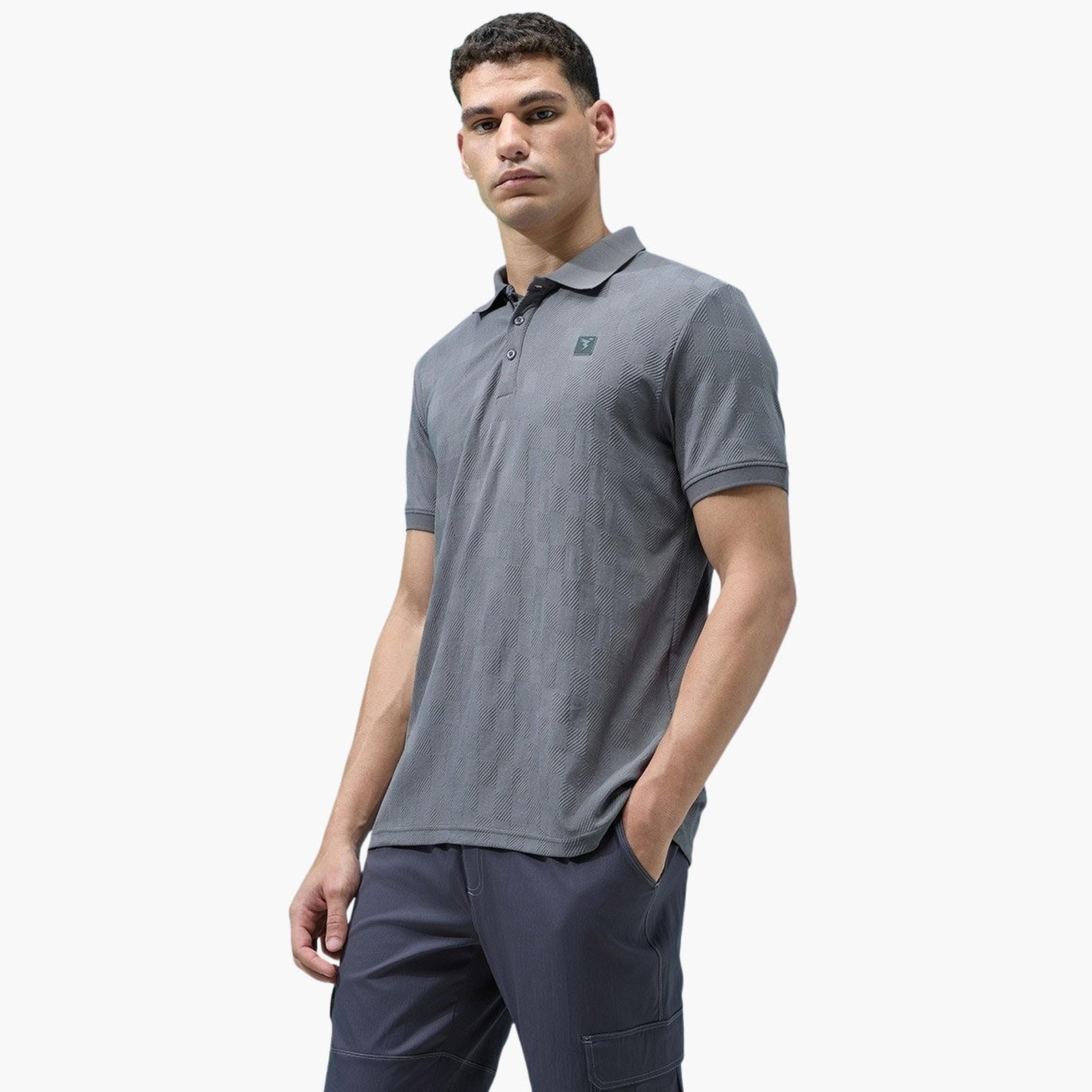 Technosport Men Jacquard Slim Fit Polo-men-clothing-tshirtsandpolos-tshirts-image-4