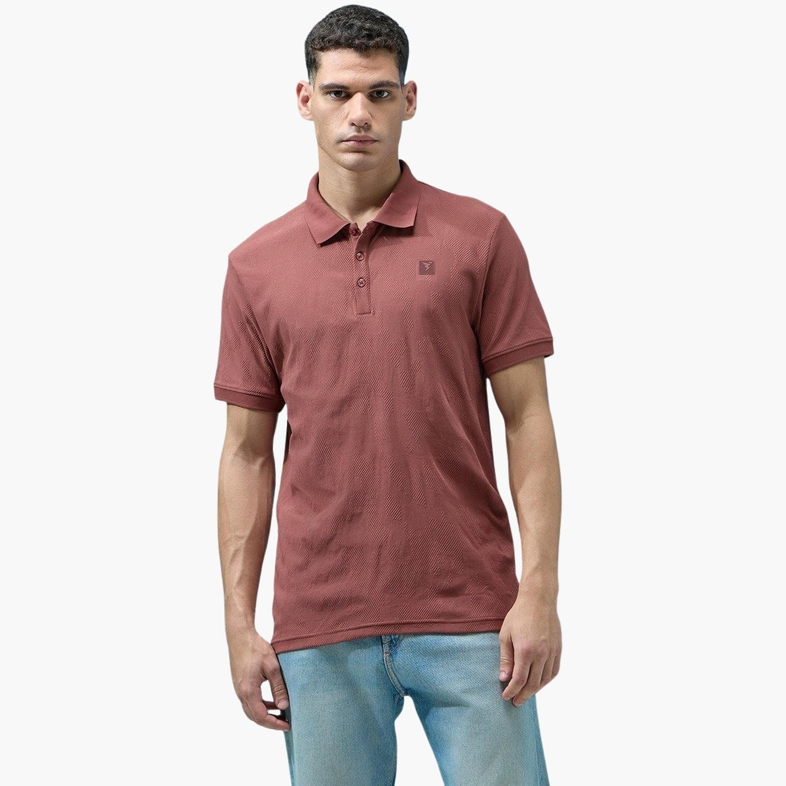 Technosport Men Jacquard Slim Fit Polo-men-clothing-tshirtsandpolos-tshirts-image-2