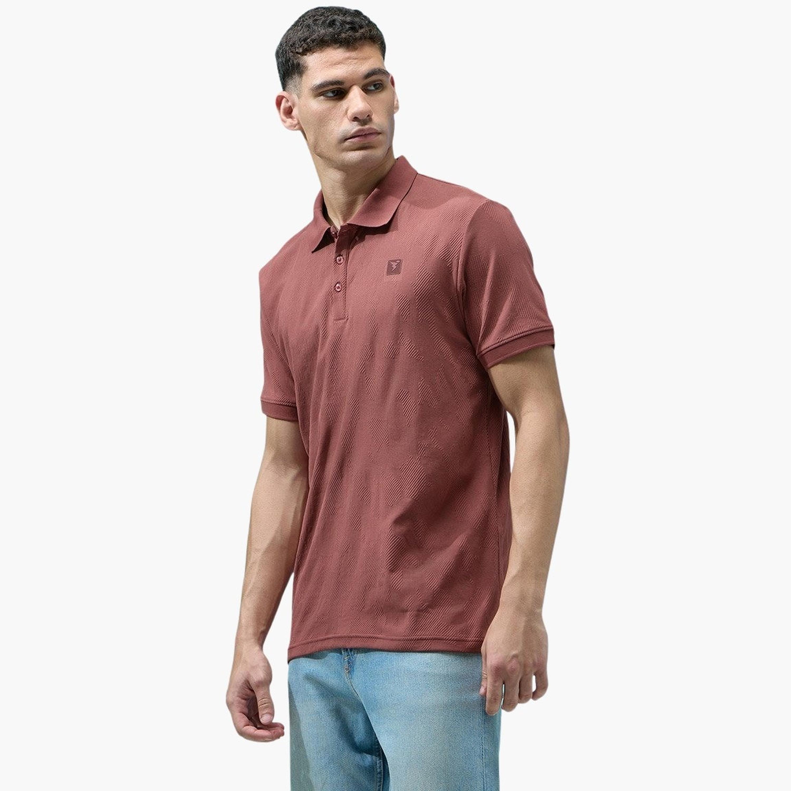 Technosport Men Jacquard Slim Fit Polo-men-clothing-tshirtsandpolos-tshirts-image-3