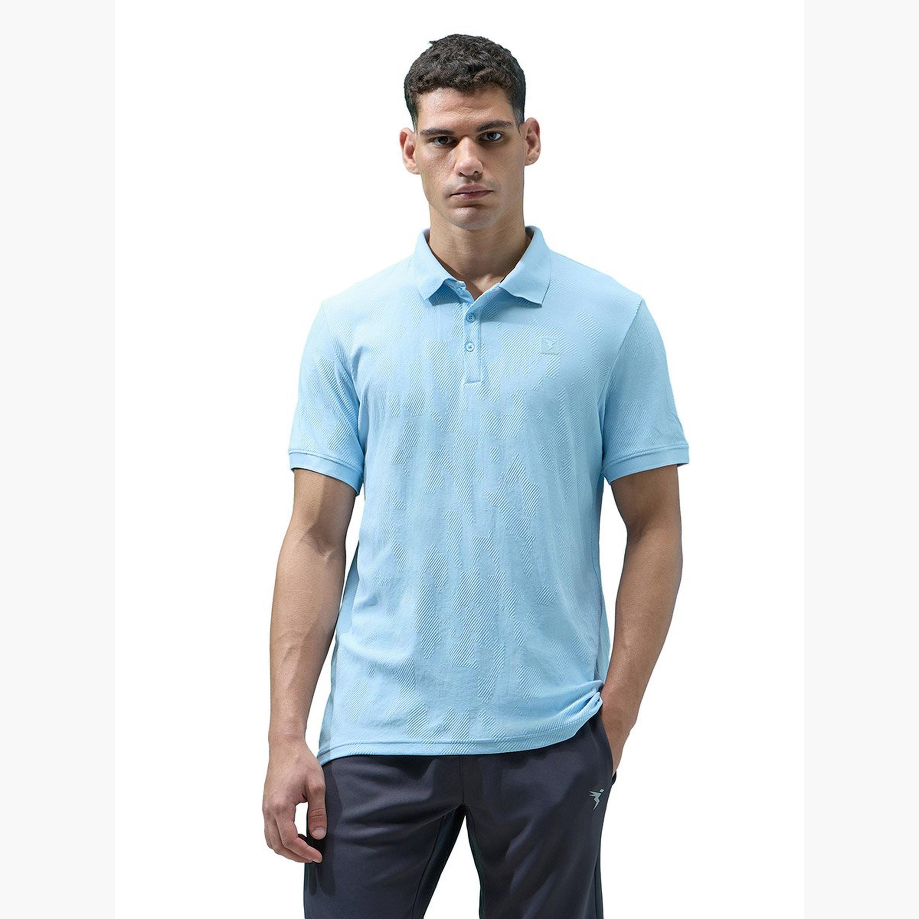 Technosport Men Jacquard Slim Fit Polo-men-clothing-tshirtsandpolos-tshirts-image-1