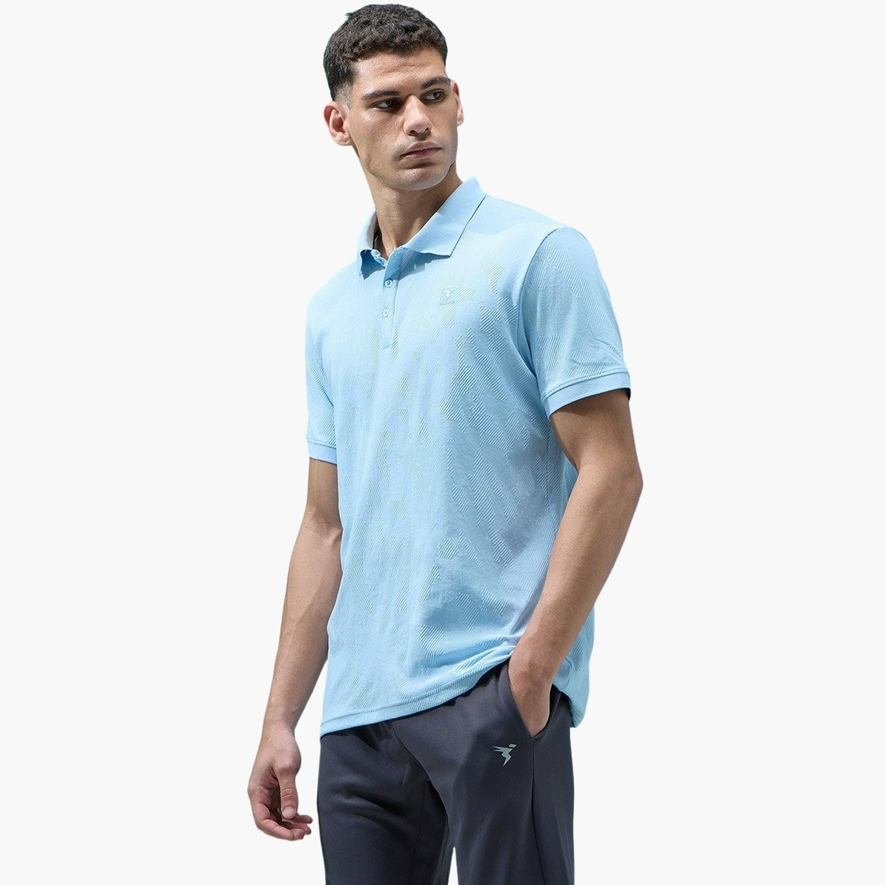 Technosport Men Jacquard Slim Fit Polo-men-clothing-tshirtsandpolos-tshirts-image-3