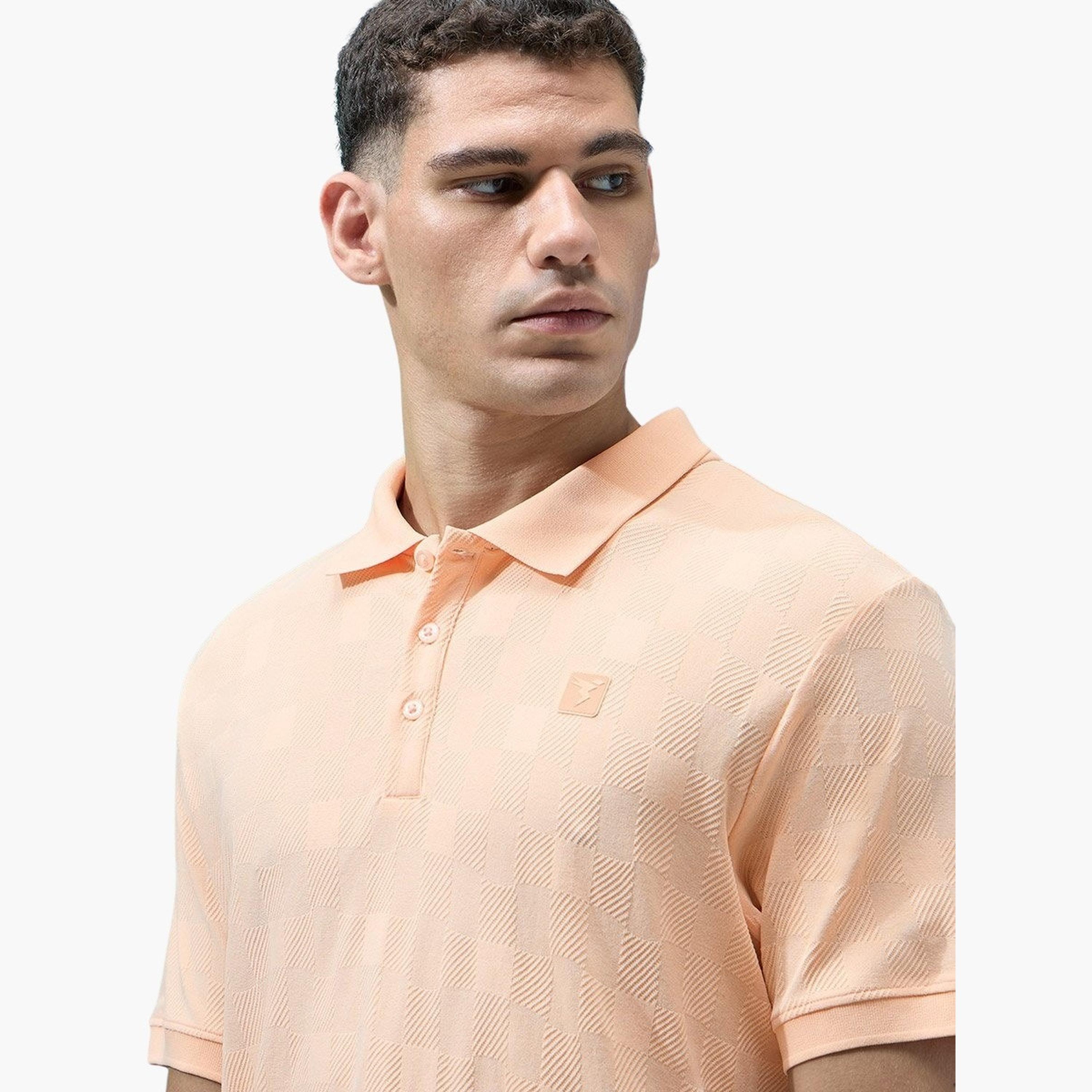 تكنوسبورت - قميص بولو للرجال جاكار تصميم نحيف-men-clothing-tshirtsandpolos-tshirts-image-4