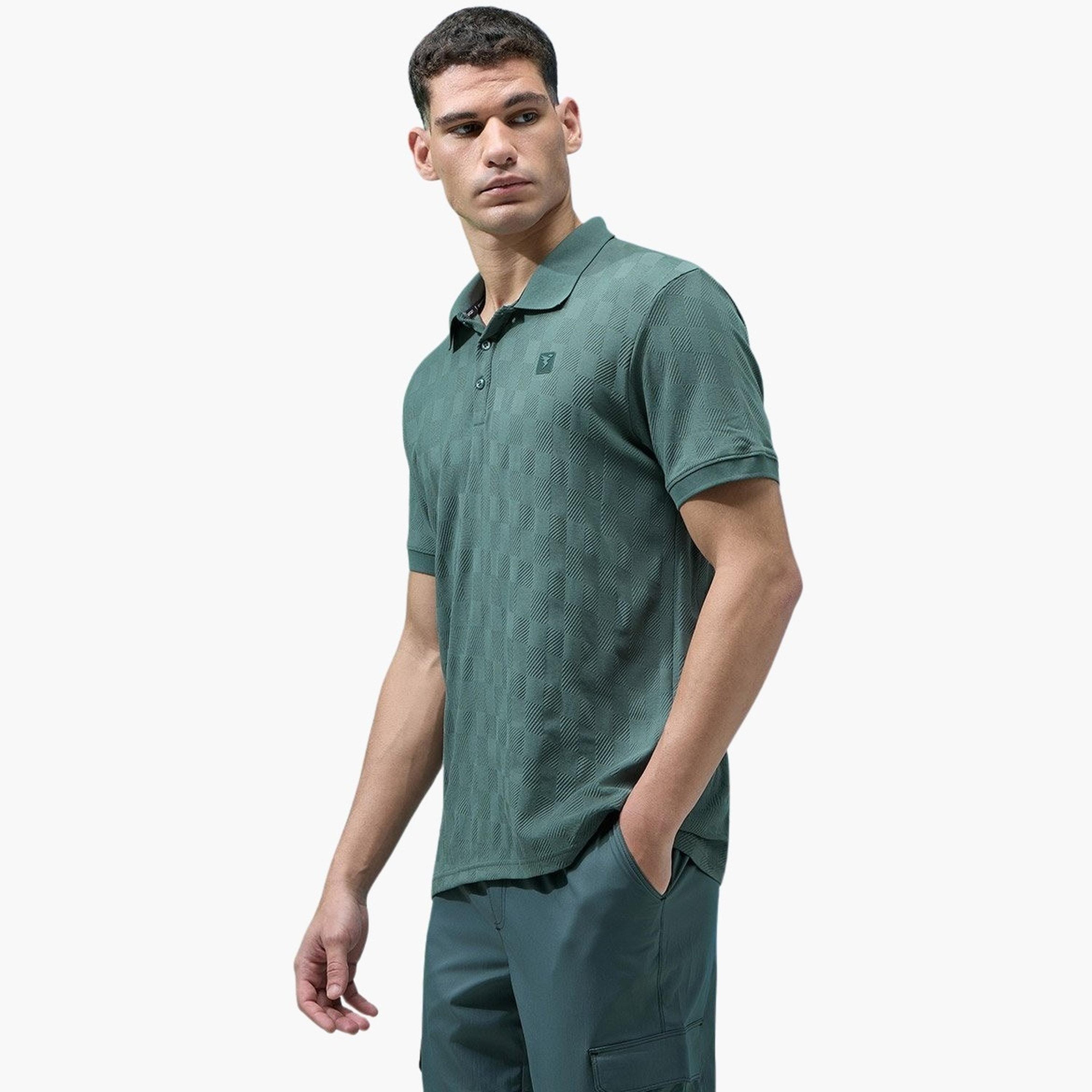 Technosport Men Jacquard Slim Fit Polo-men-clothing-tshirtsandpolos-tshirts-image-2