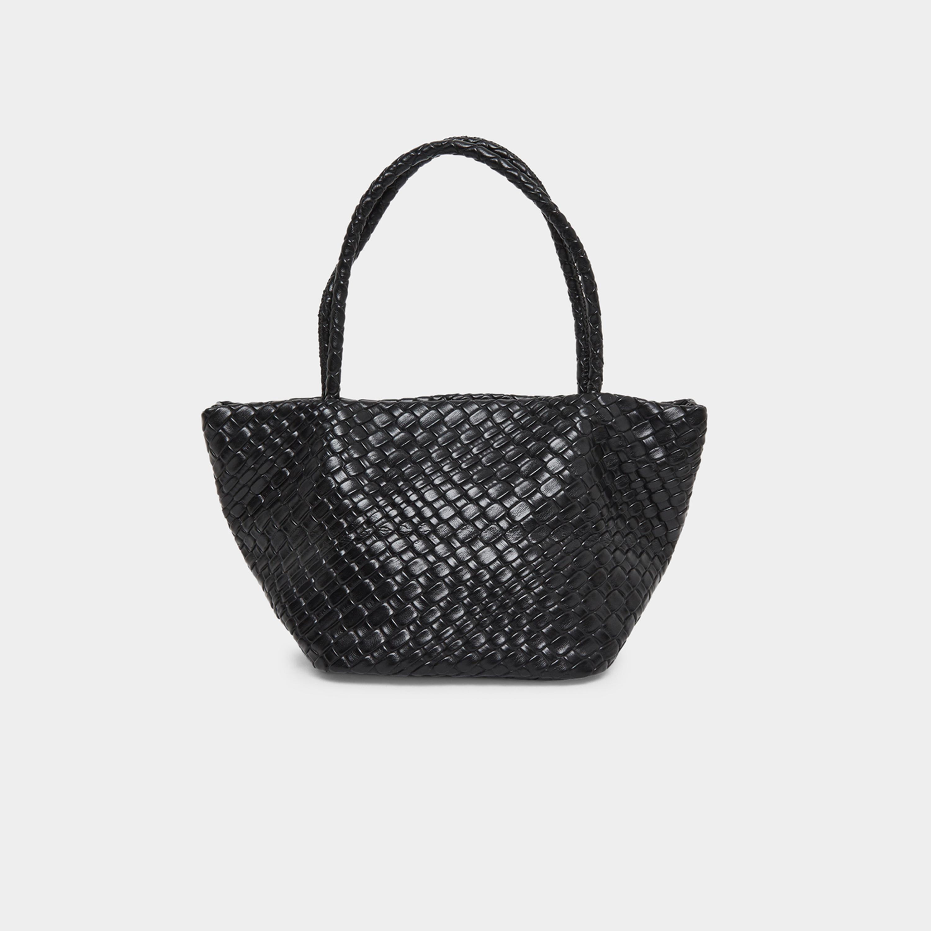 Styli Woven Design Tote Bag with Open Top-women-bagsandwallets-handbags-image-2