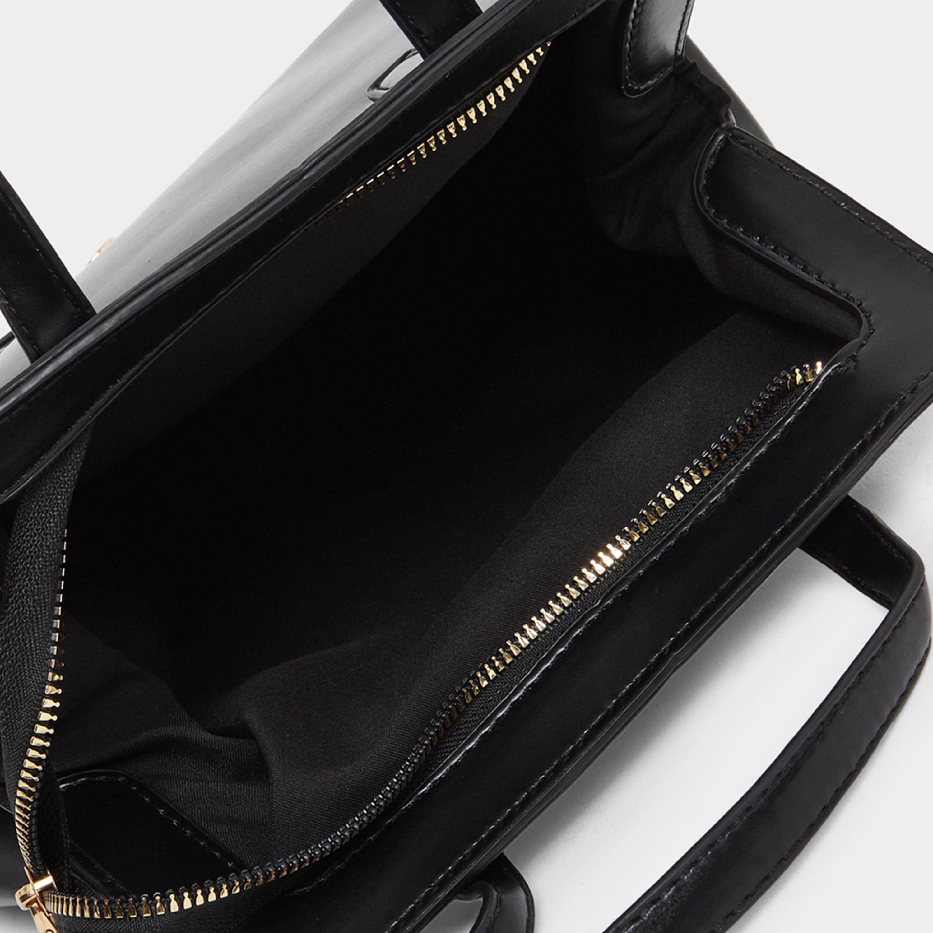 ستايلي - شنطة سوداء منظمة بحزام قابل للفصل-women-bagsandwallets-handbags-image-4