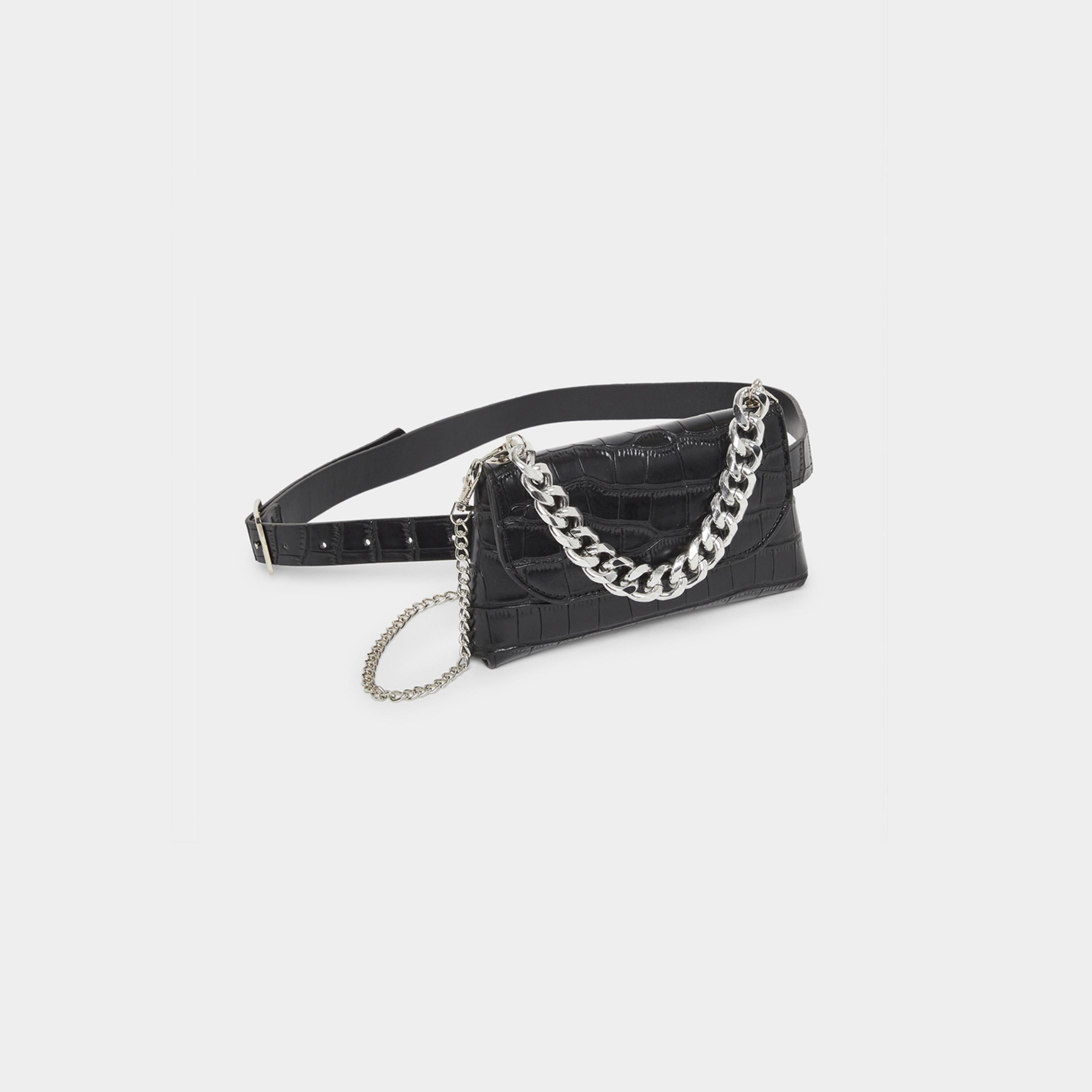 ستايلي - شنطة حزام من جلد التمساح مع حزام سلسلة-women-bagsandwallets-handbags-image-2