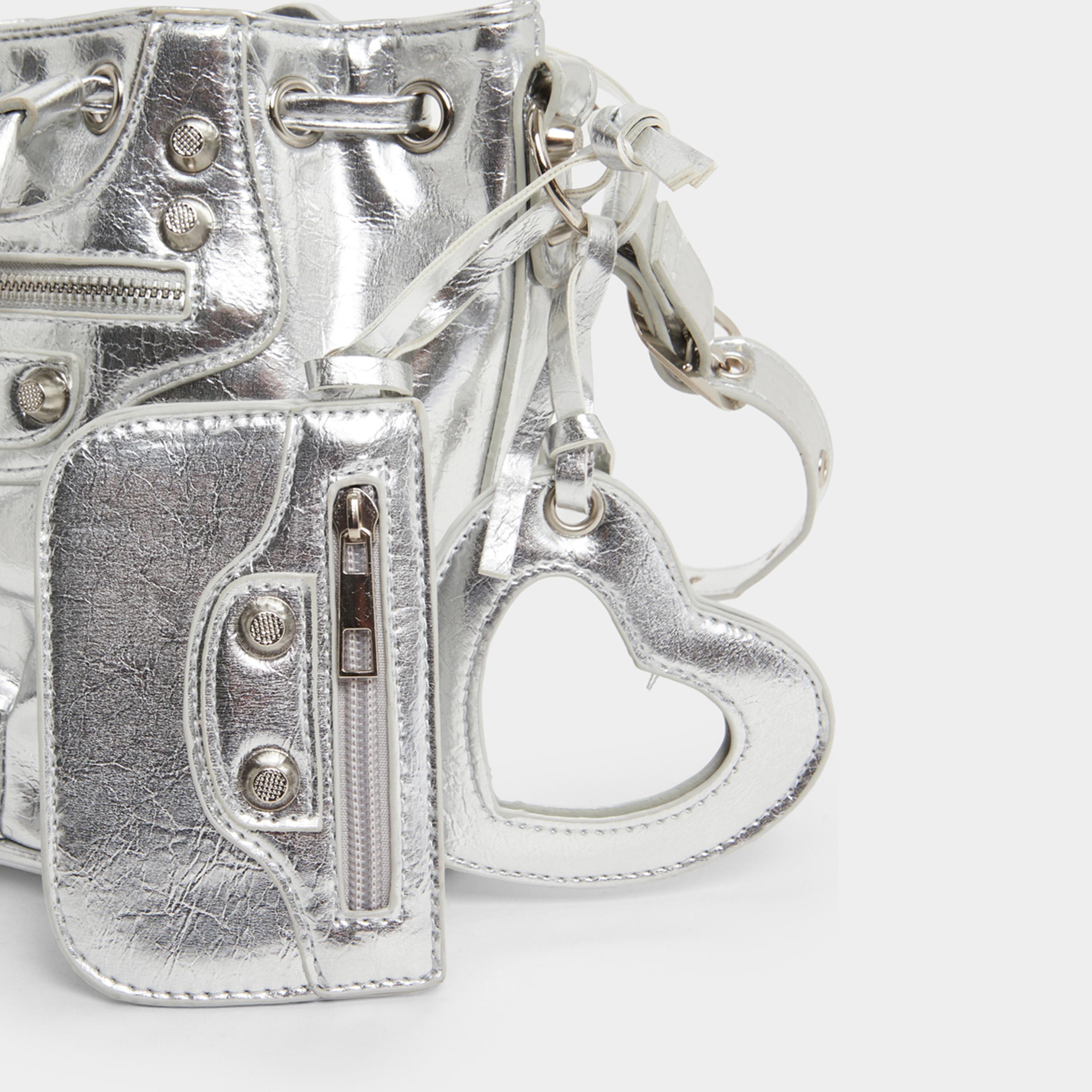 Styli Metallic Studded Drawstring Bucket Bag-women-bagsandwallets-handbags-image-3