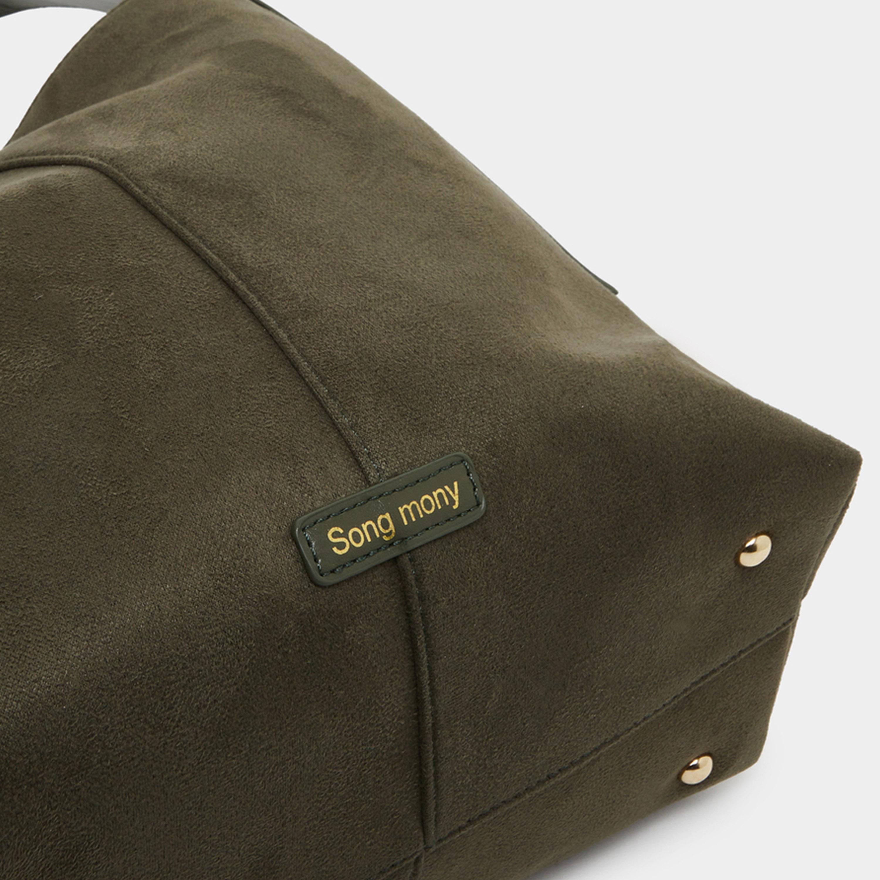 Styli Olive Suede Look Hobo Bag-women-bagsandwallets-handbags-image-3