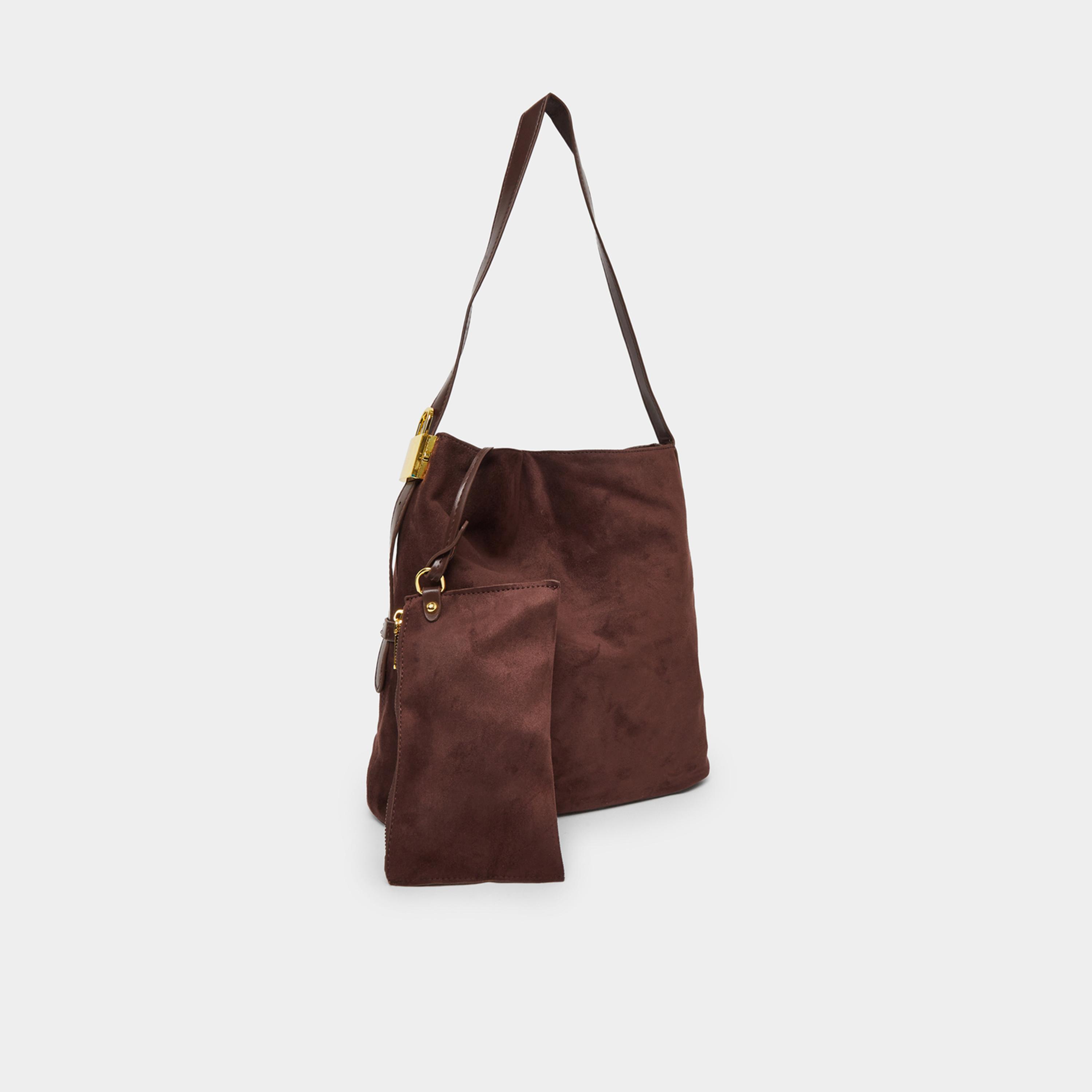 ستايلي - شنطة هوبو بسيطة وفضفاضة مع جيب-women-bagsandwallets-handbags-image-1