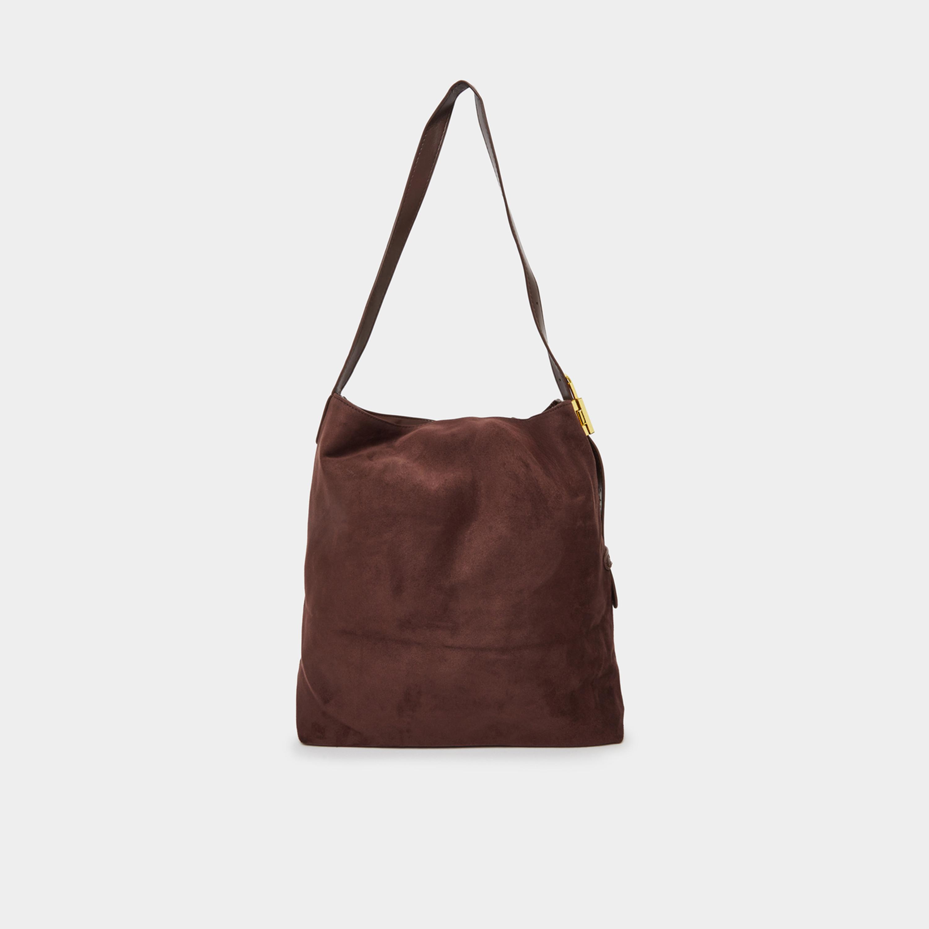 ستايلي - شنطة هوبو بسيطة وفضفاضة مع جيب-women-bagsandwallets-handbags-image-2