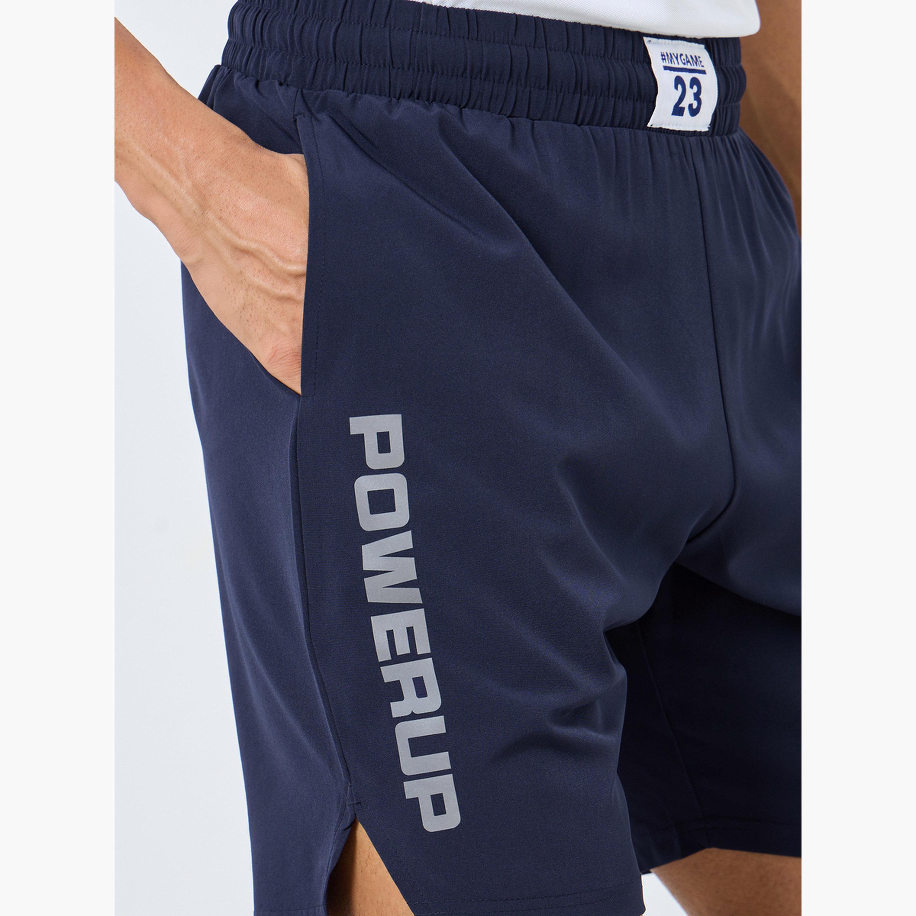 Styli Workout Shorts with Badge and Print Detail-sports-men-clothing-bottoms-shorts-image-3