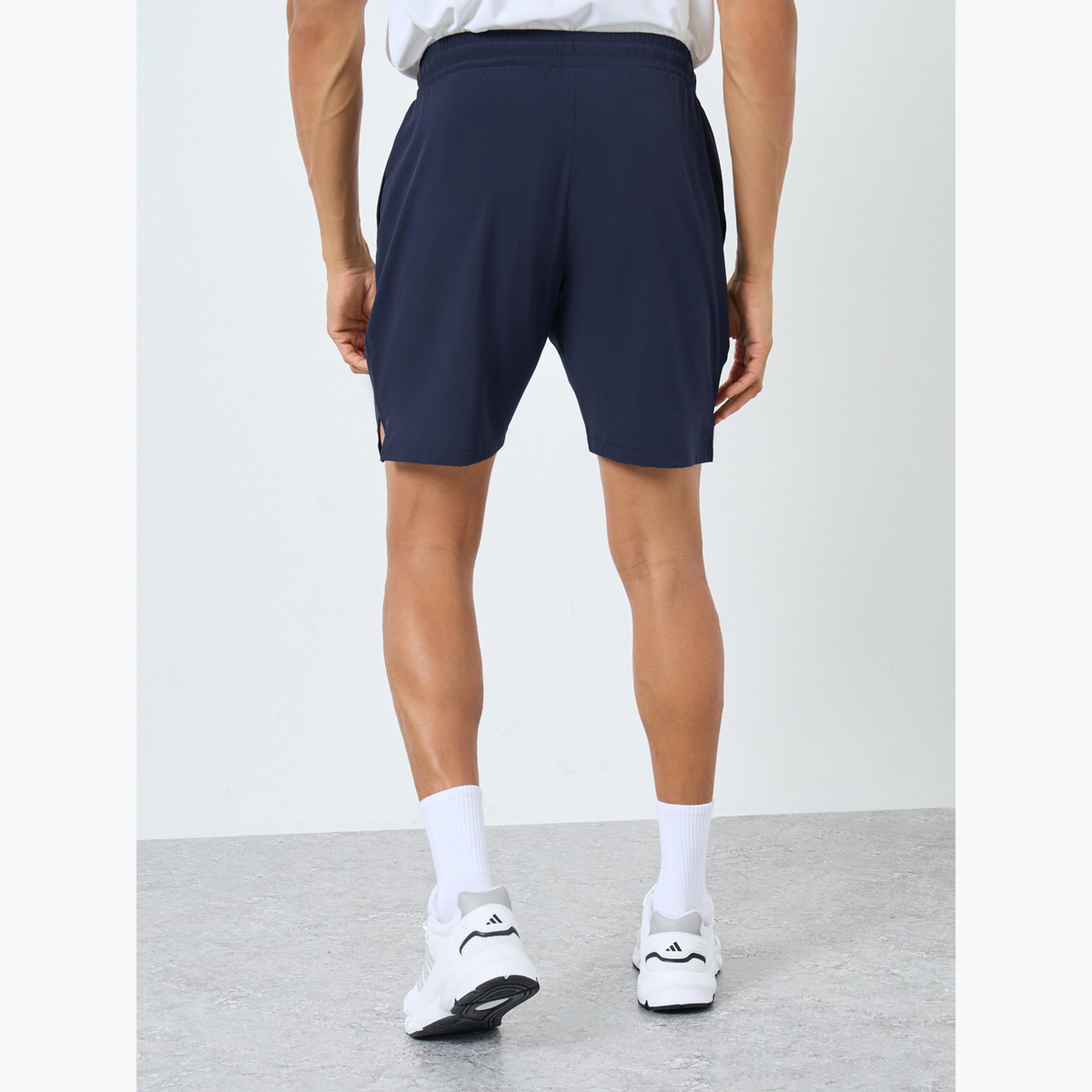 Styli Workout Shorts with Badge and Print Detail-sports-men-clothing-bottoms-shorts-image-4