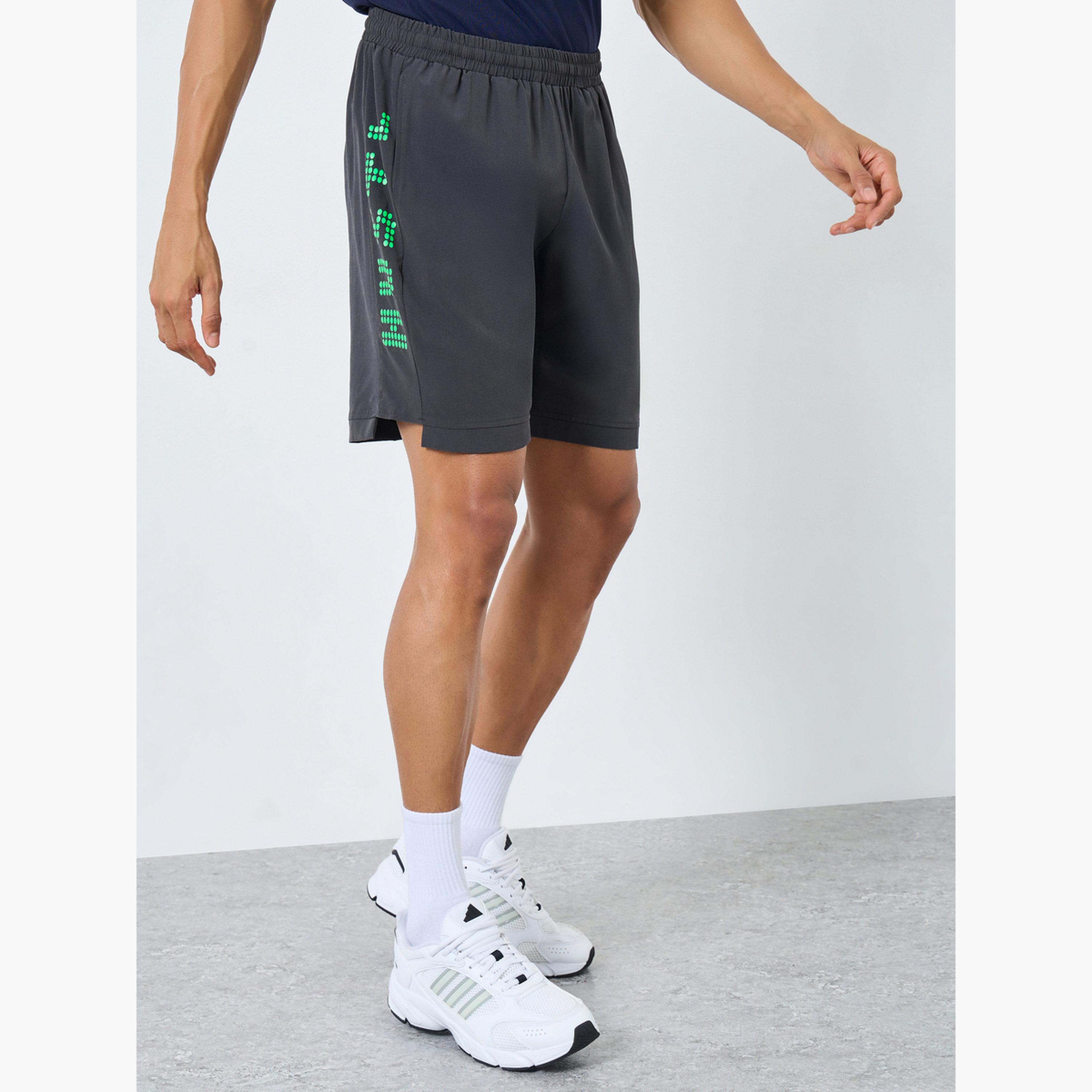Styli Workout Shorts with Print Detail-men-clothing-sportswearandactivewear-bottoms-shorts-image-1