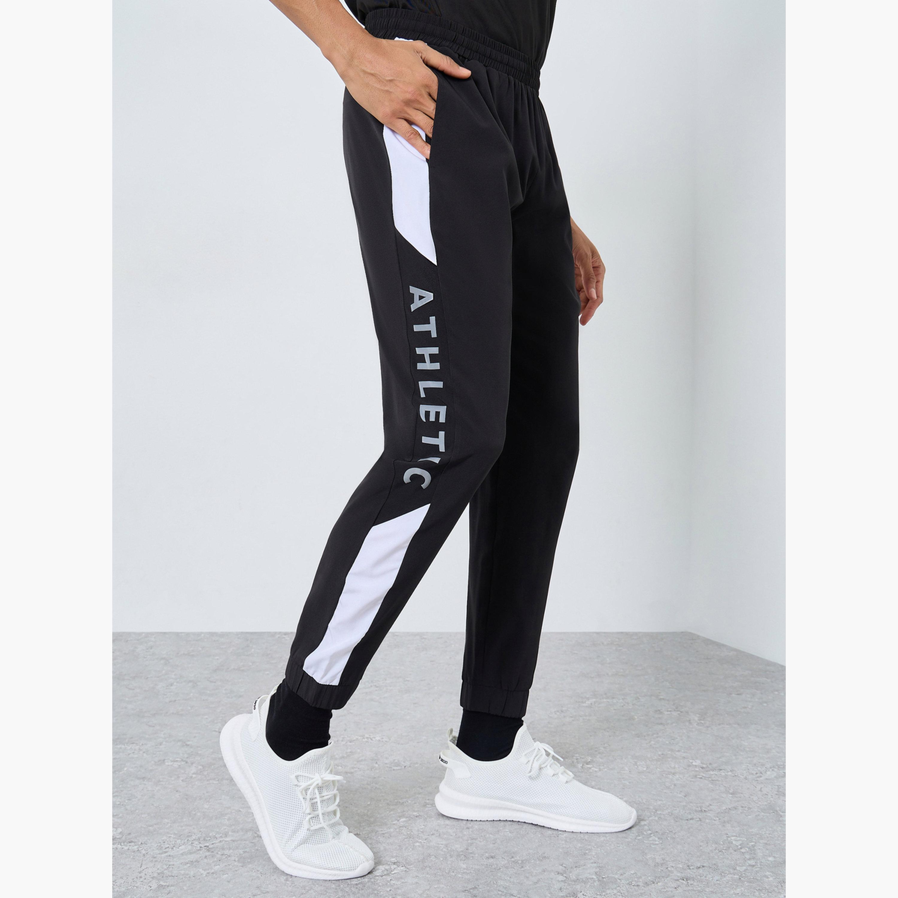 Styli Regular Fit Joggers with Side Panel and Print Detail-men-clothing-sportswearandactivewear-bottoms-joggers-image-1