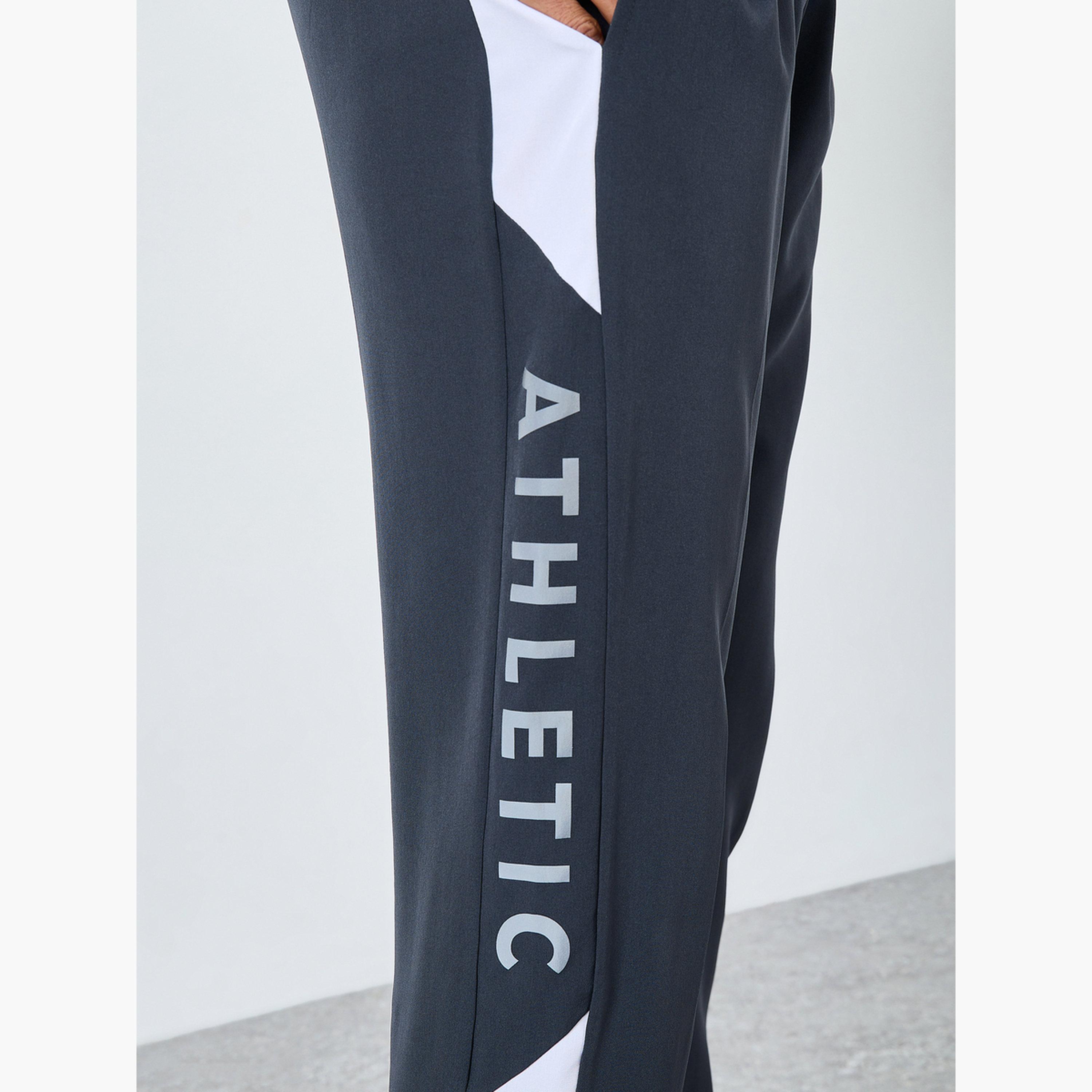 Styli Regular Fit Joggers with Side Panel and Print Detail-men-clothing-sportswearandactivewear-bottoms-joggers-image-3