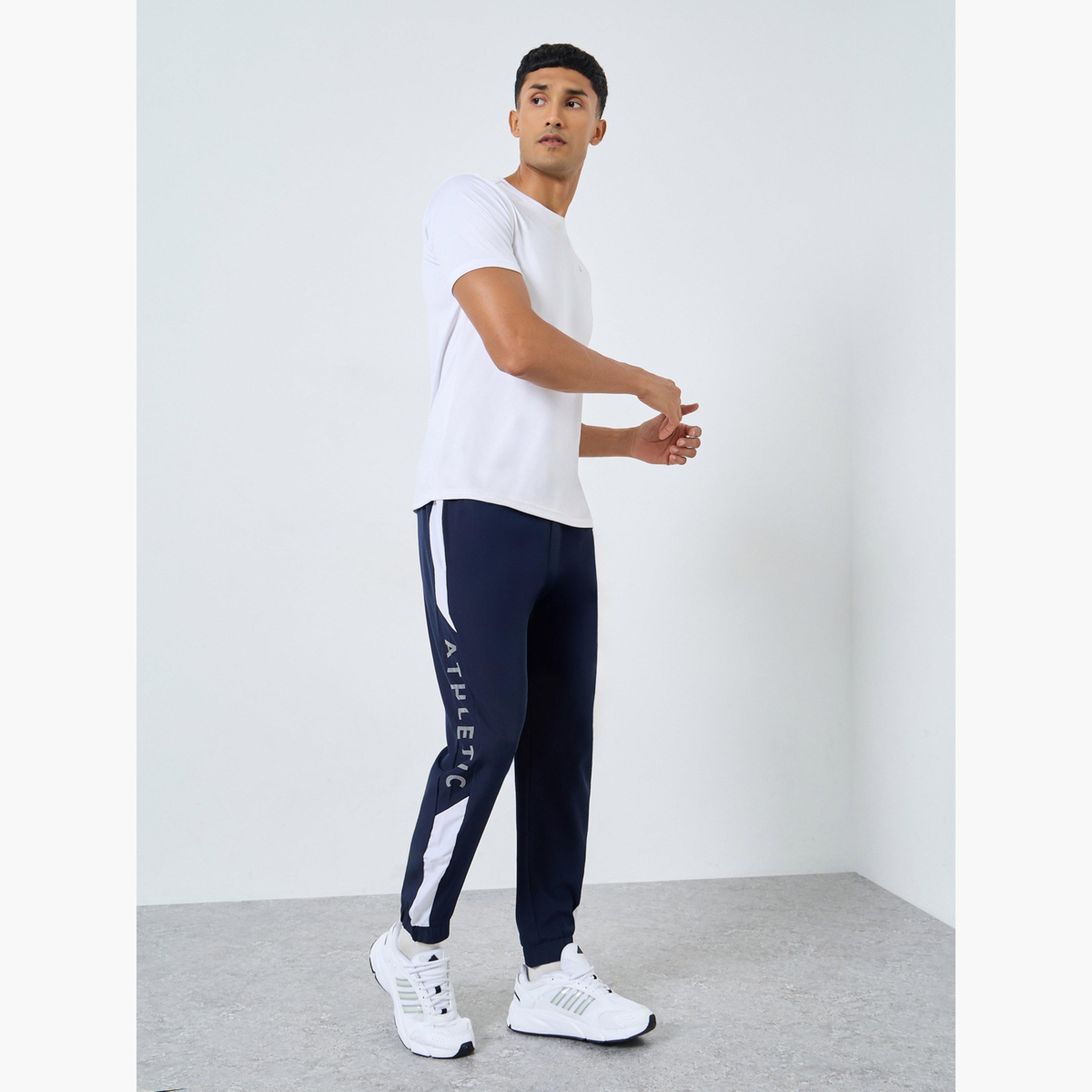 Styli Regular Fit Joggers with Side Panel and Print Detail-men-clothing-sportswearandactivewear-bottoms-joggers-image-2