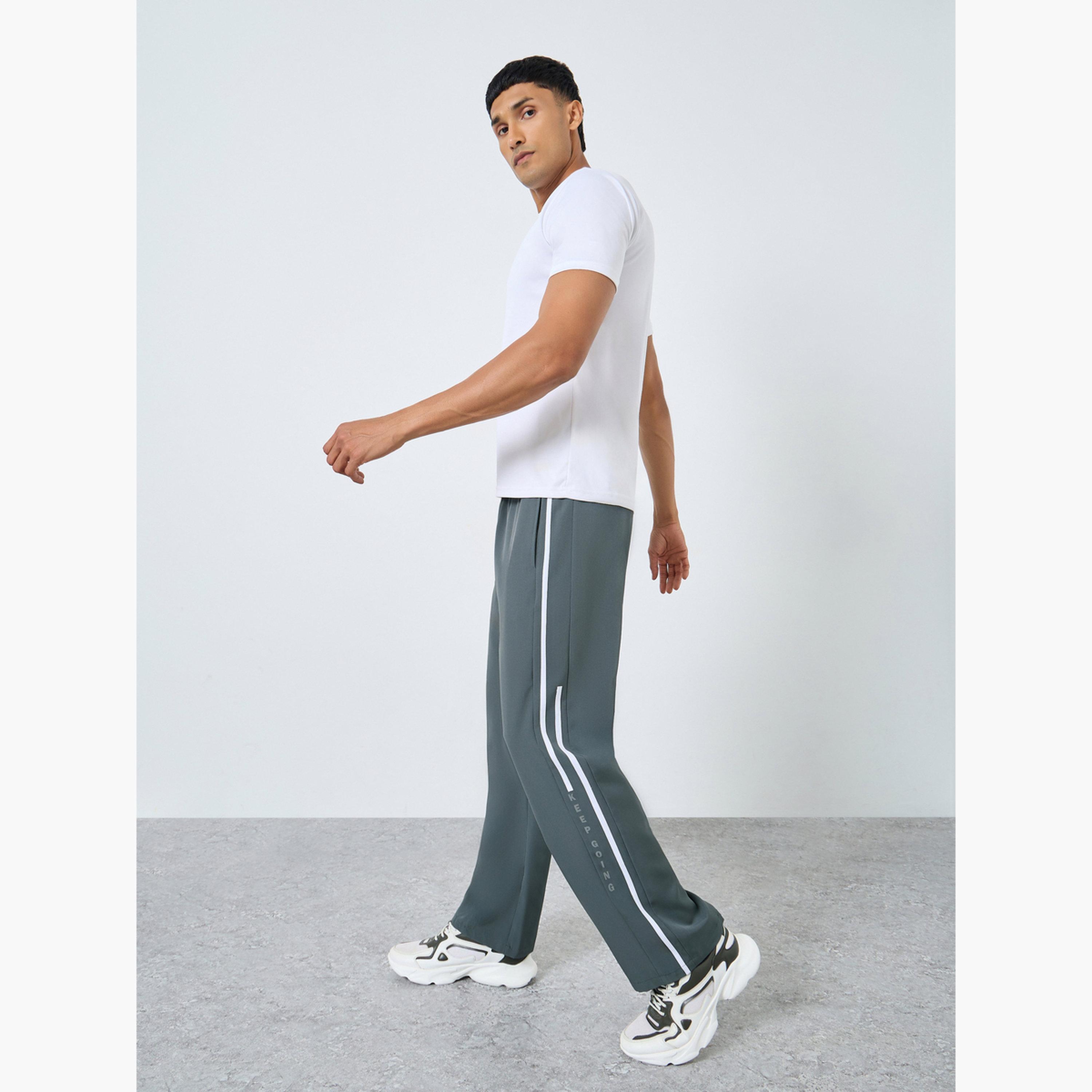 Styli Athleisure Track Pants with Side Panel and Print Detail-men-clothing-sportswearandactivewear-bottoms-joggers-image-2