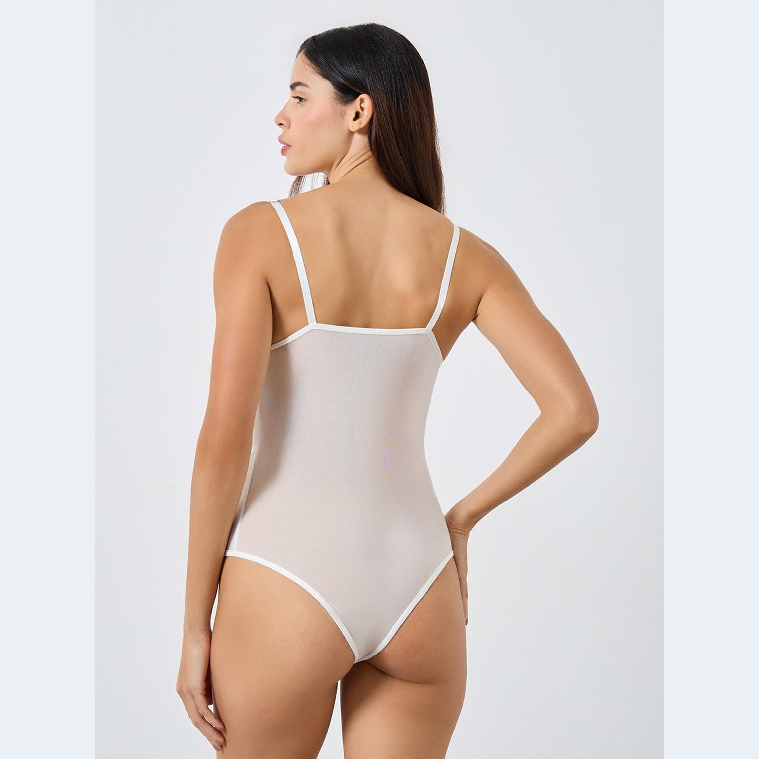 Styli Apex Strap Lace Mesh Panel Bodysuit-women-clothing-lingerie-babydollsandbodysuits-image-4