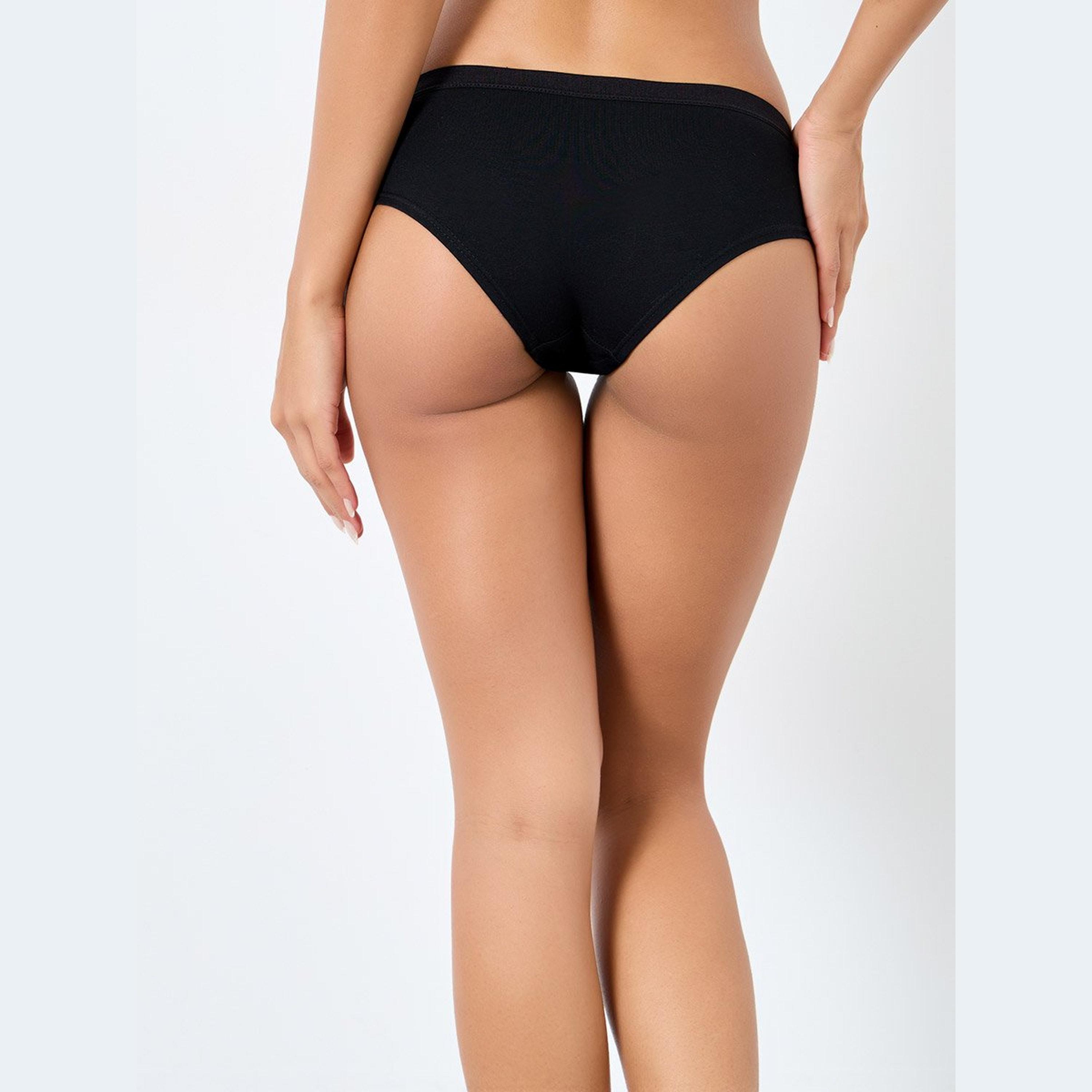 Styli Set of 6 - Lace Jersey Panel Bikini Brief-women-clothing-lingerie-panties-image-6