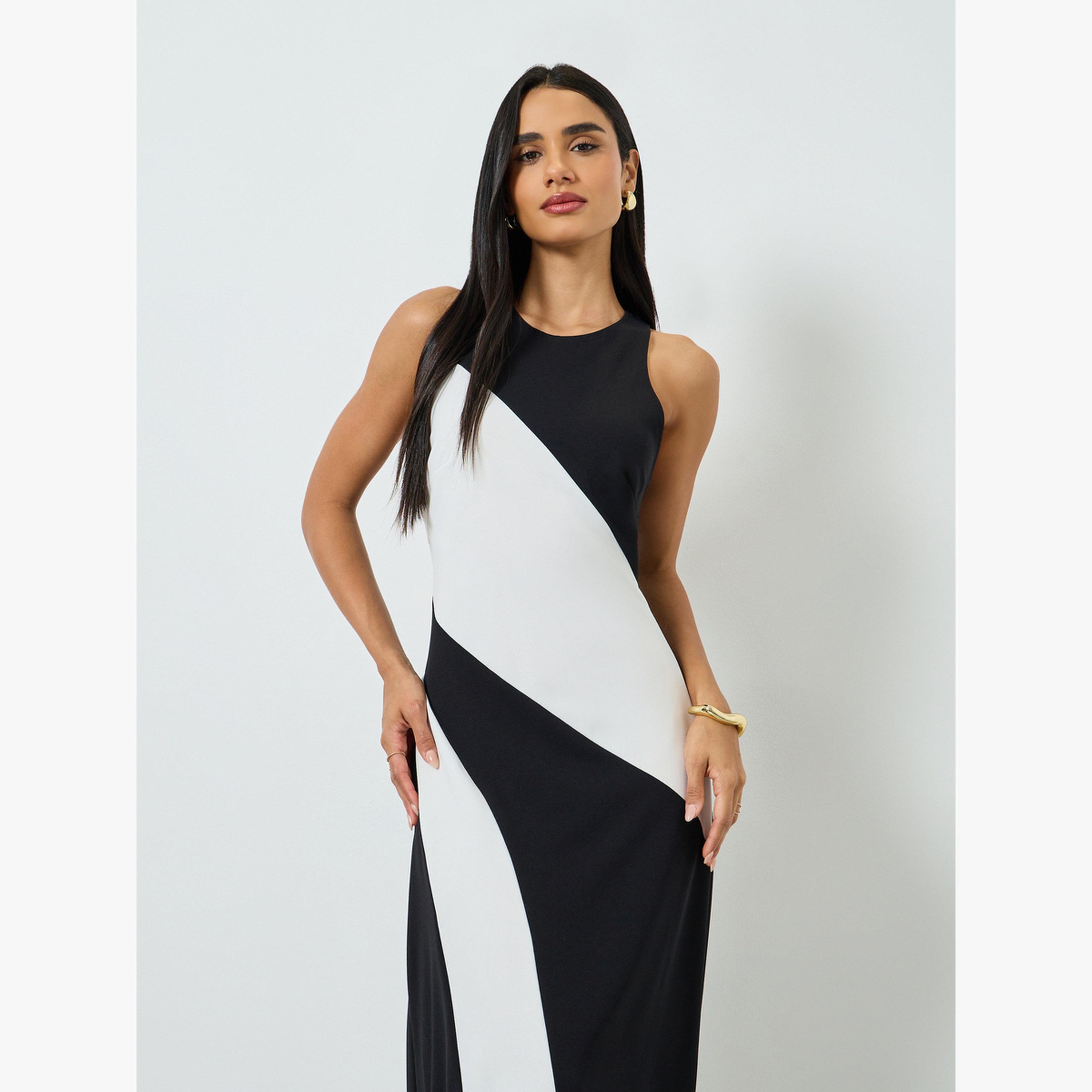 Take Two Color Block Sleeveless Midi Dress-women-clothing-dresses-image-3