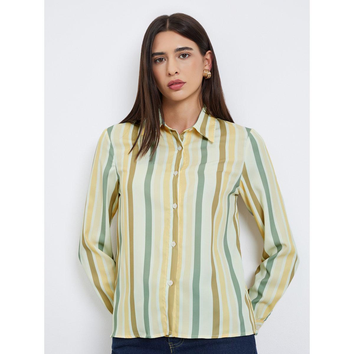 بلوزة مخططة بأكمام طويلة-women-clothing-shirtsandblouses-shirts-image-2